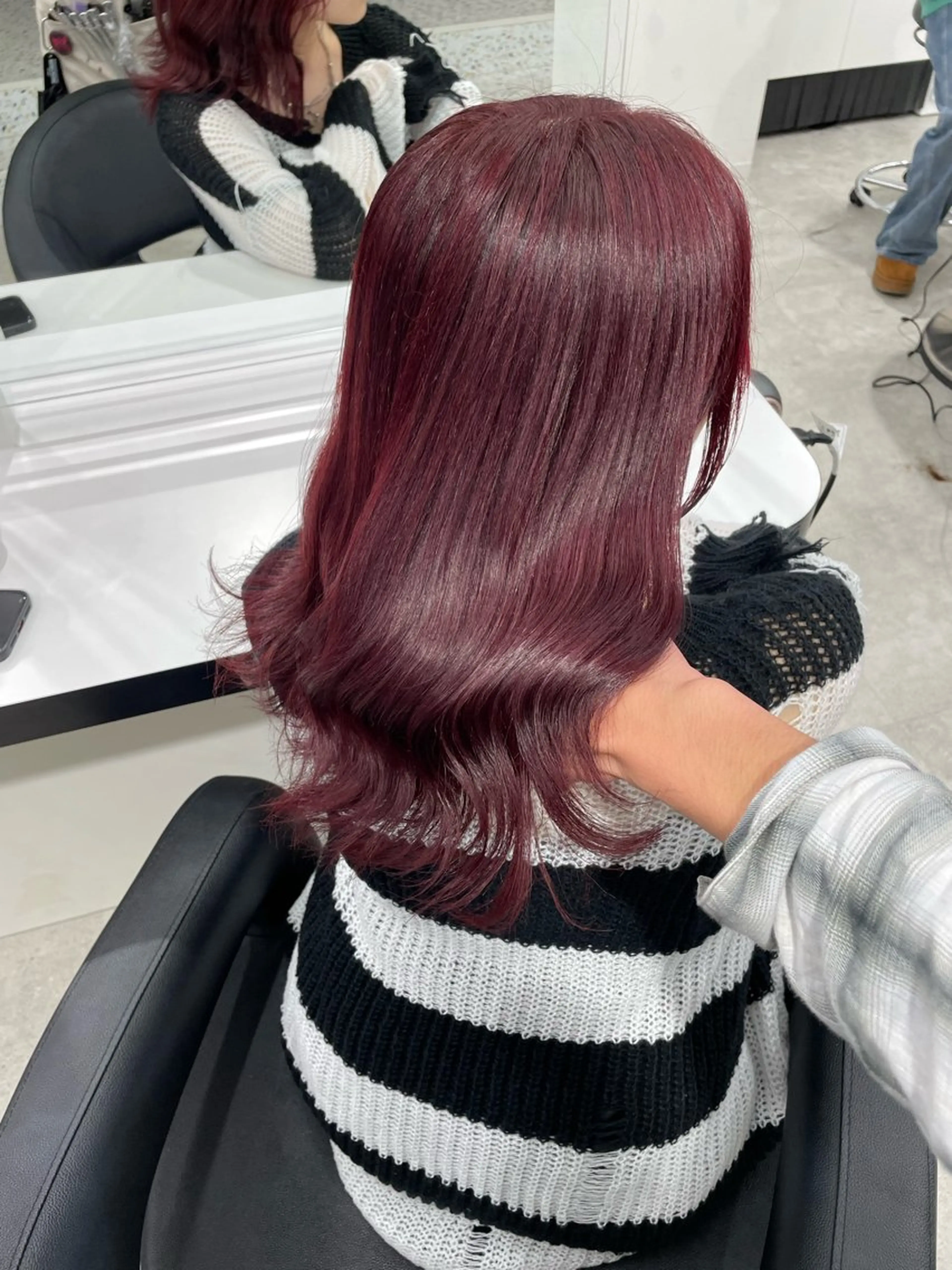 ロング カラー エフェクトブリーチ／ レイヤーカット／翔のヘアスタイル