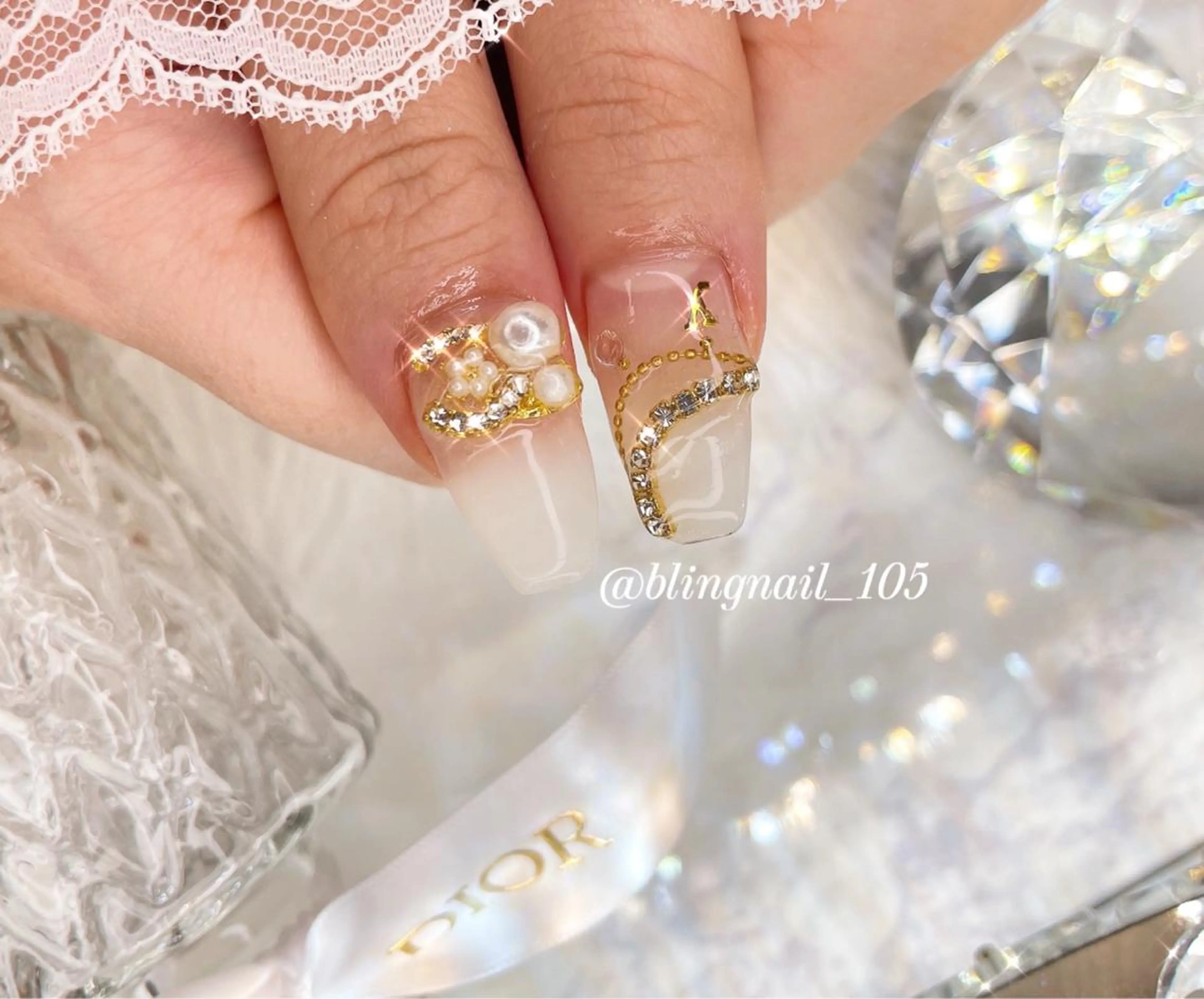 ネイル 23時まで❤︎韓国、 ワンホンネイルのネイルデザイン