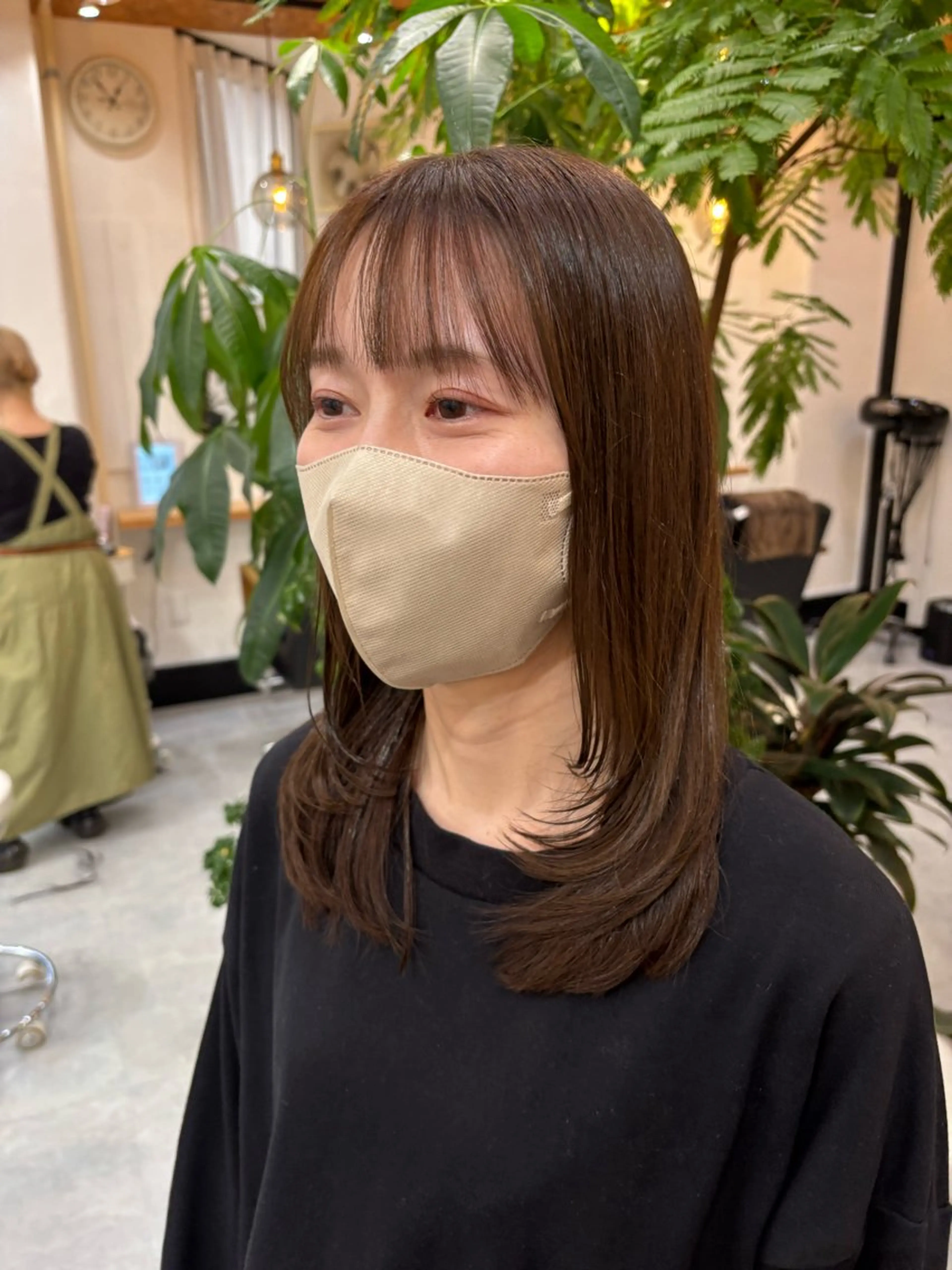 ロング カラー ベージュカラー オリーブベージュ レイヤーカット カット ヘアカラー トリートメント ヘッドスパ CARICIA🌱 masaeのヘアスタイル