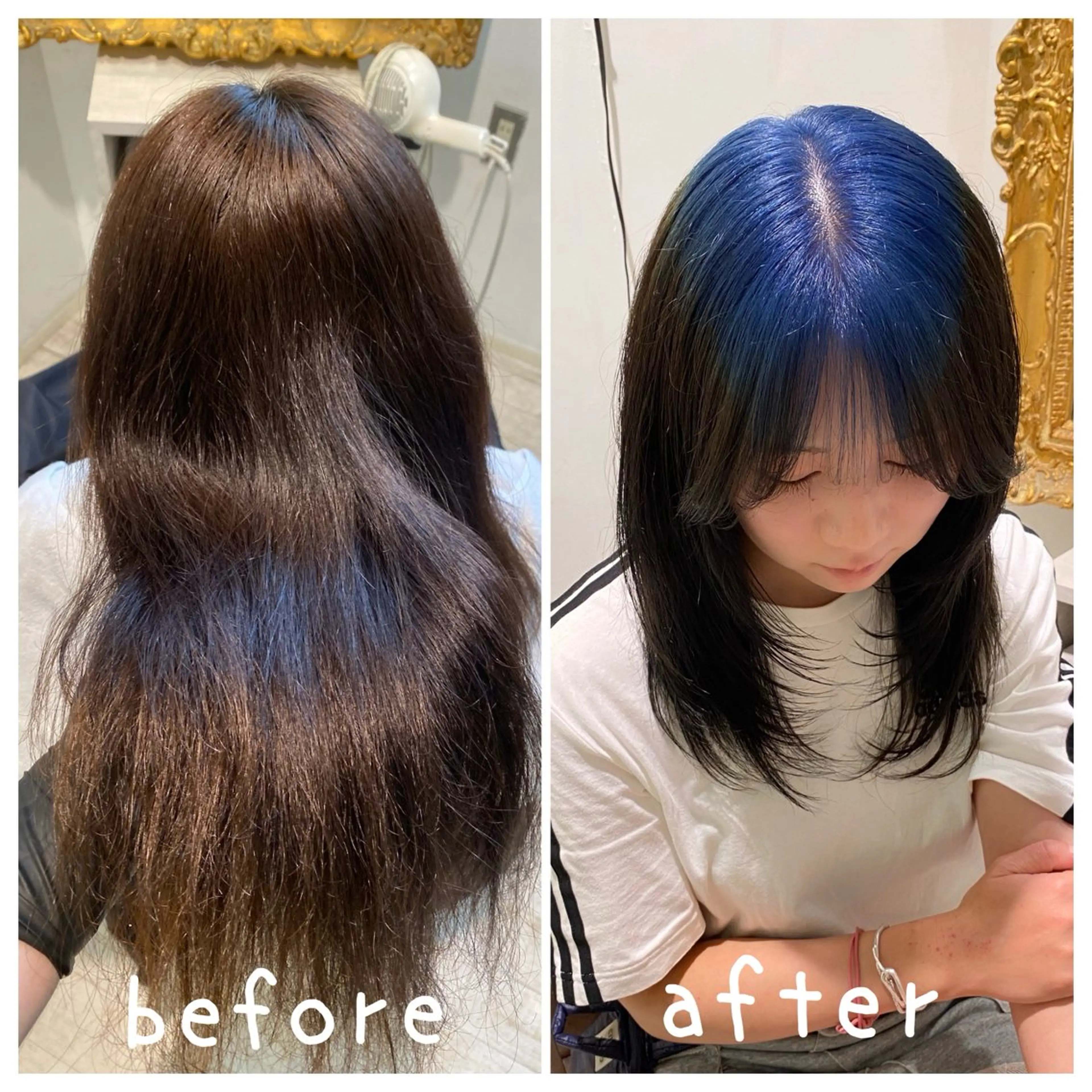 カラー ブリーチ ブルーカラー デザインカラー カット ヘアカラー トリートメント ブリーチ特化型🐯 Lita -ゆうや-のヘアスタイル