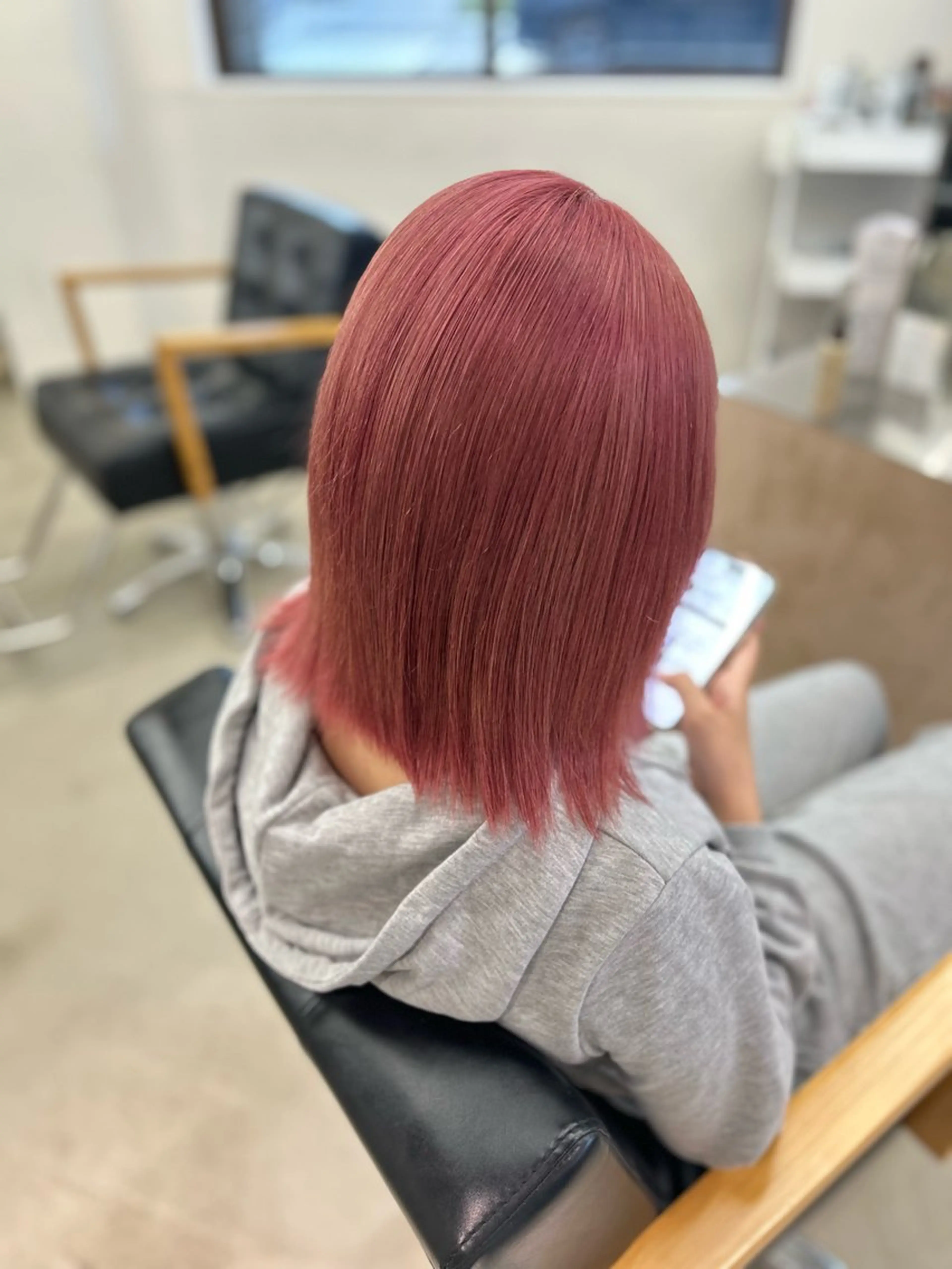 ショート カラー ブリーチ ピンクカラー ボブ ヘアカラー noa  🦋 ブリーチ/暖色のヘアスタイル