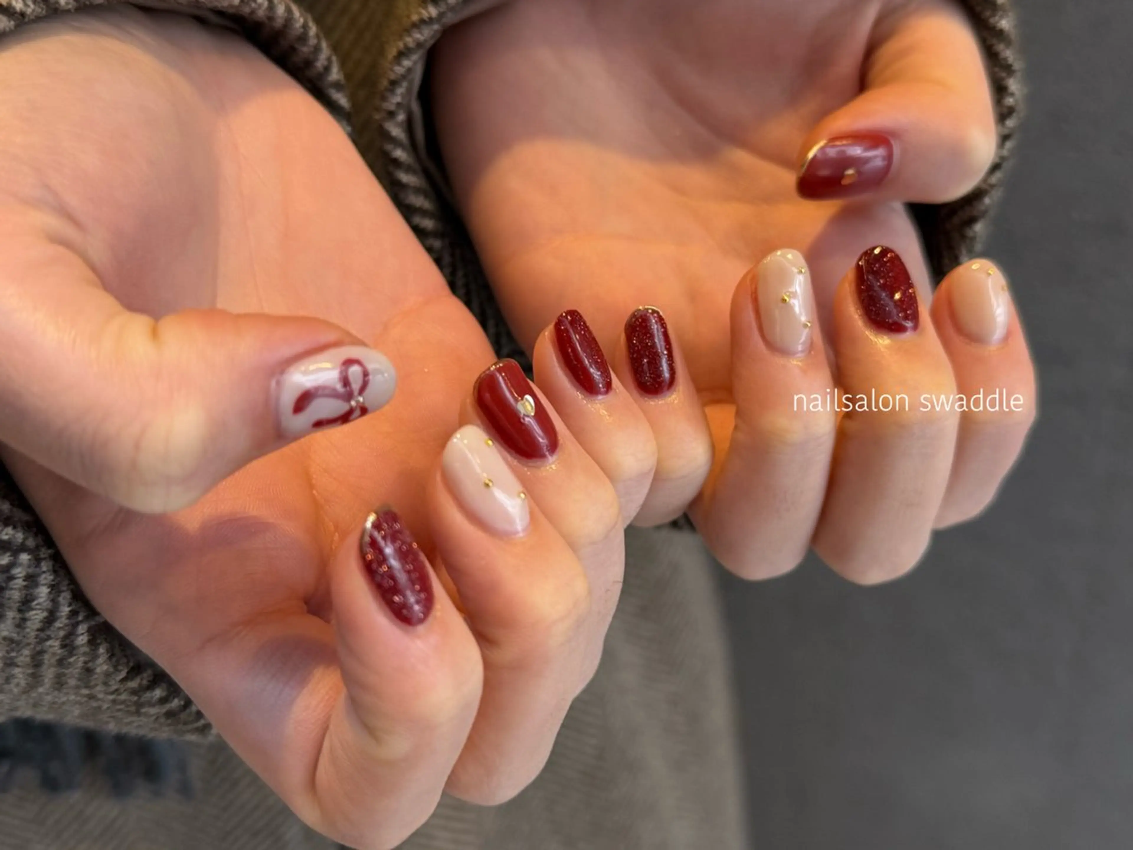 ネイル ハンドネイル ハンドケア nail salon swaddle 🪽のネイルデザイン