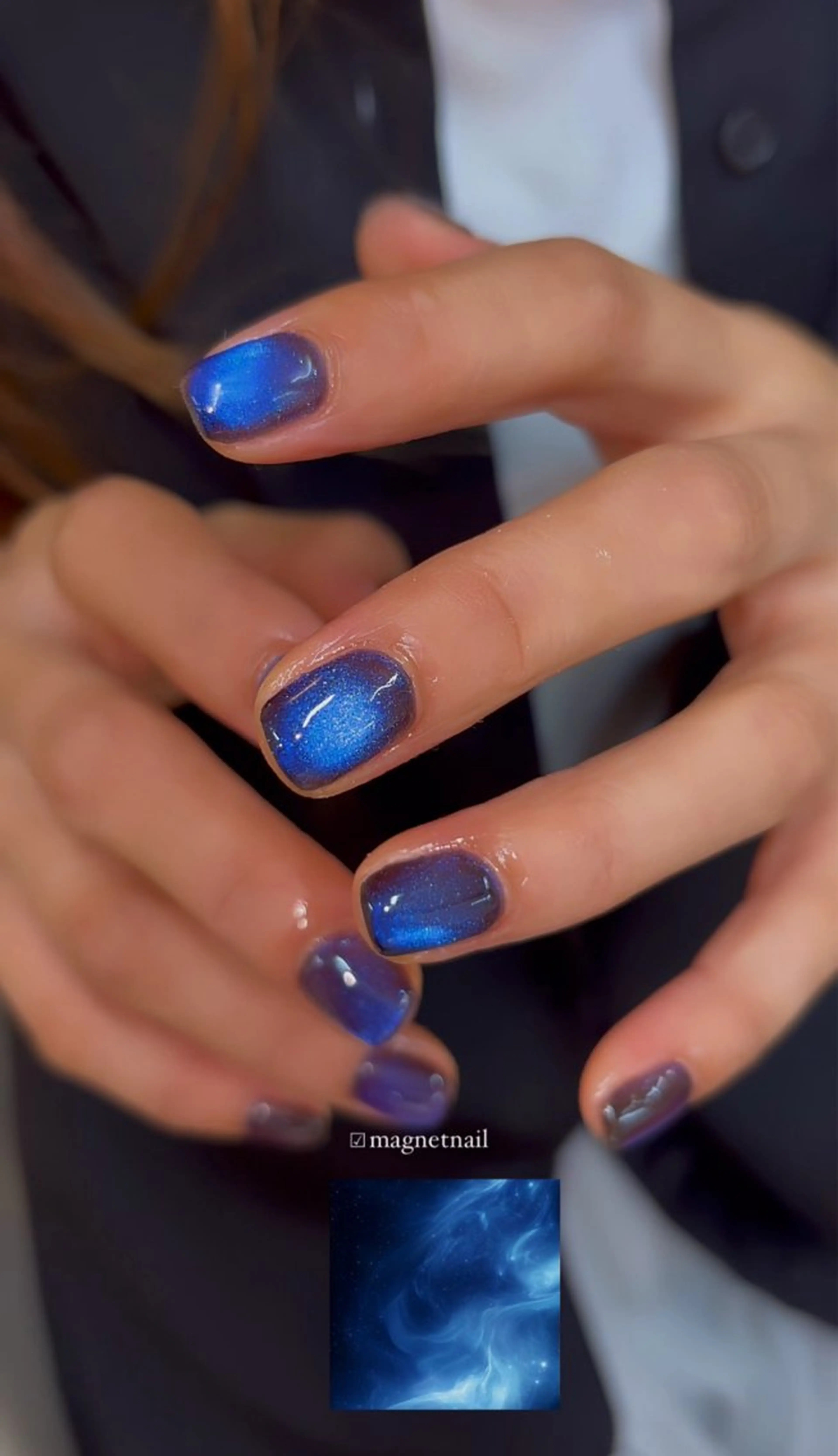 ネイル 長さ出し フットネイル ジェルネイル マグネットネイル 持ち込み chipie_ momiのネイルデザイン