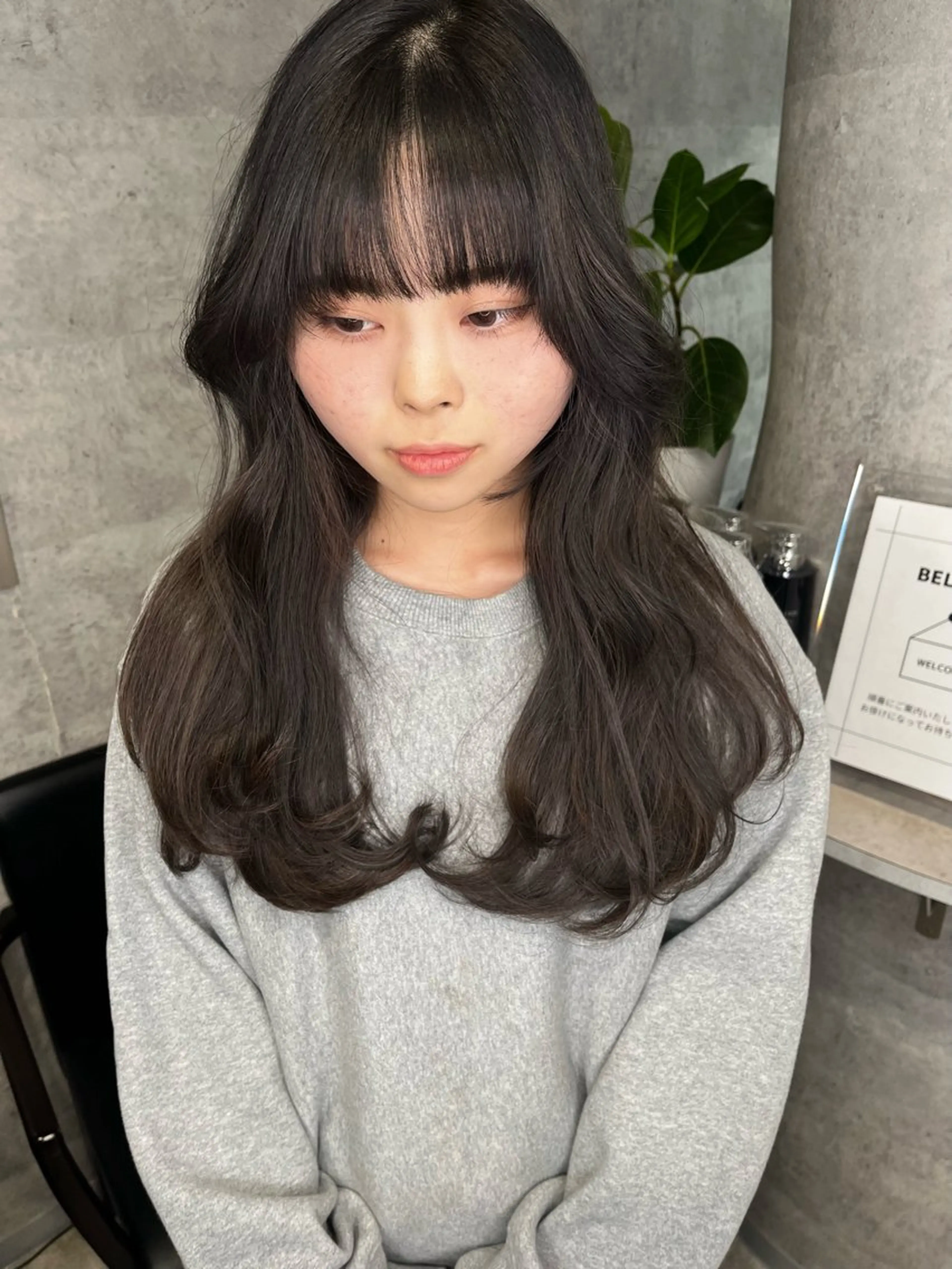 ロング カラー ダブルカラー 新宿のヘアスタイル