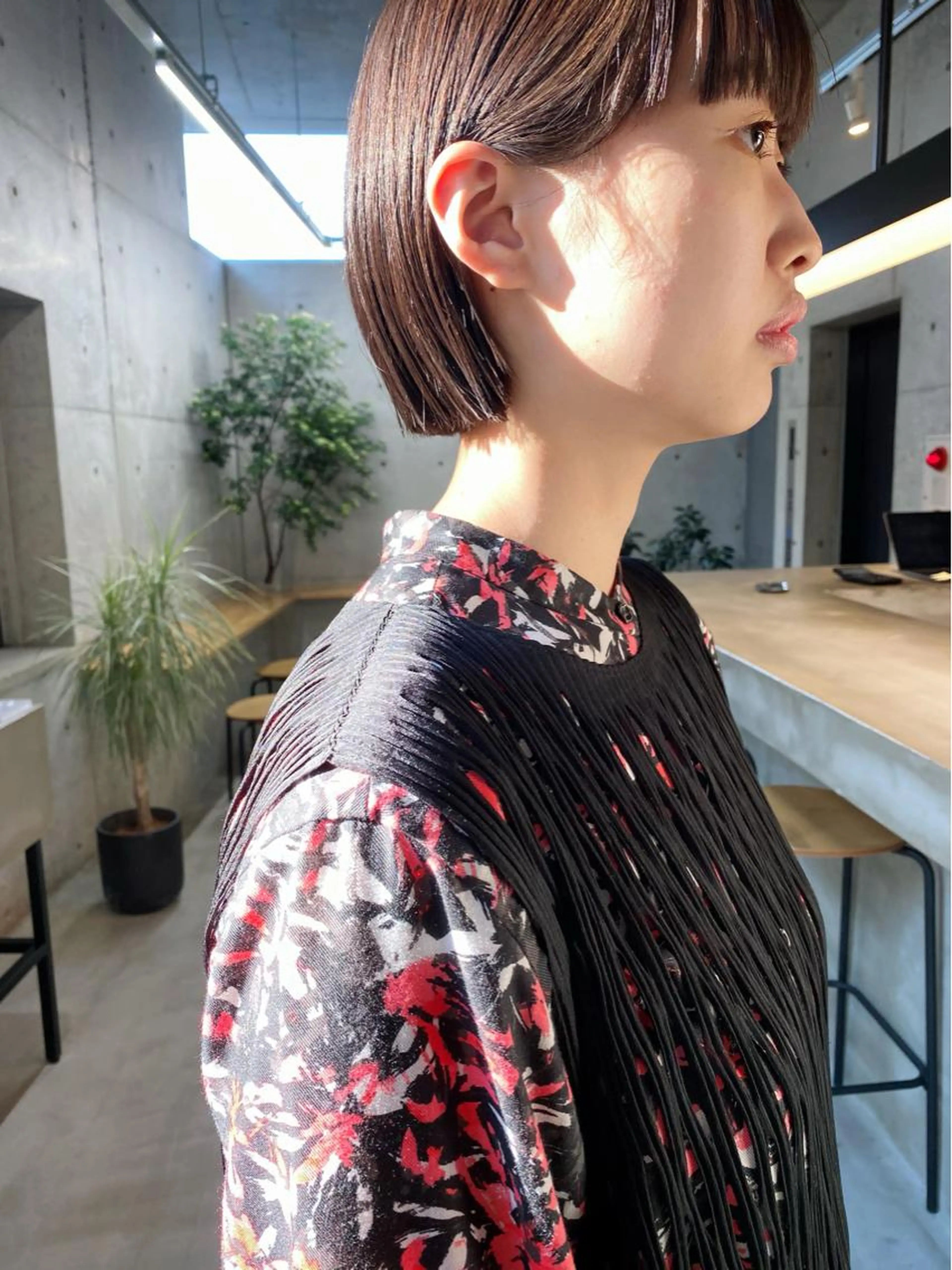 【カット+美容オイルカラー+global MILBONシステムトリートメント】の写真