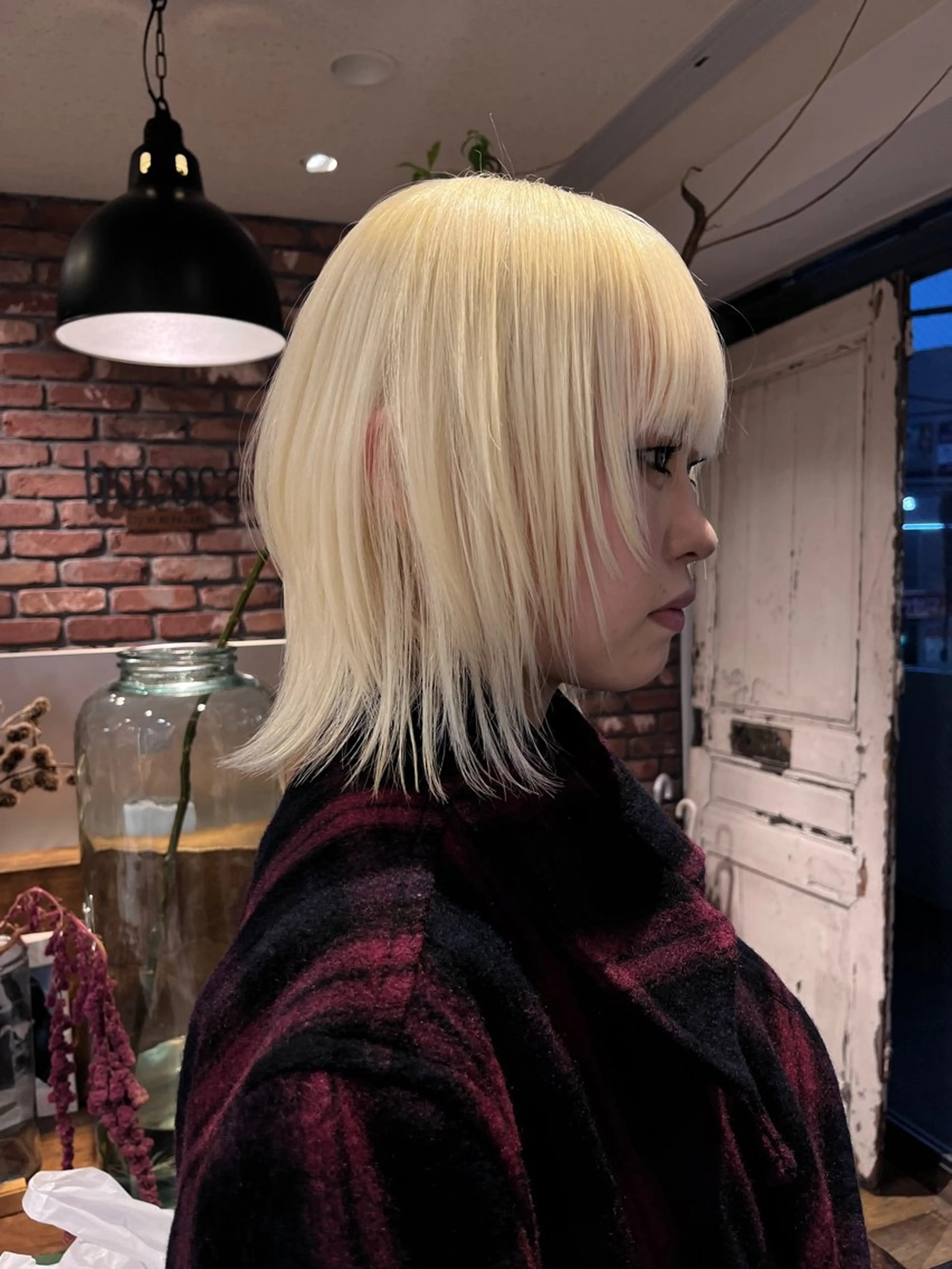 カラー ブロンド ヘアカラー Vicky オリーブ メンズカジュアルのヘアスタイル
