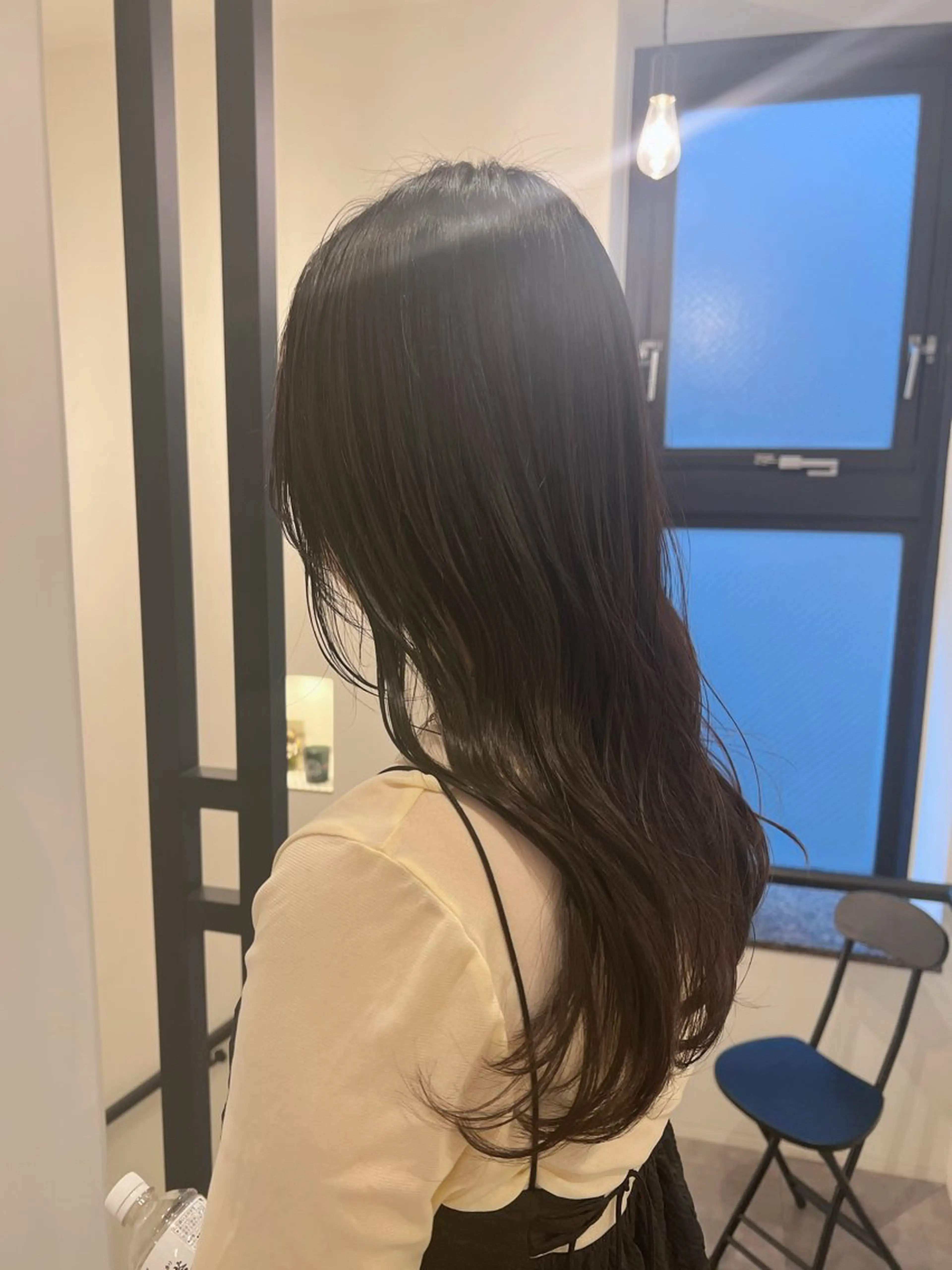 ロング カラー 透明感カラー グレージュ カット ヘアカラー 工藤 梨花のヘアスタイル