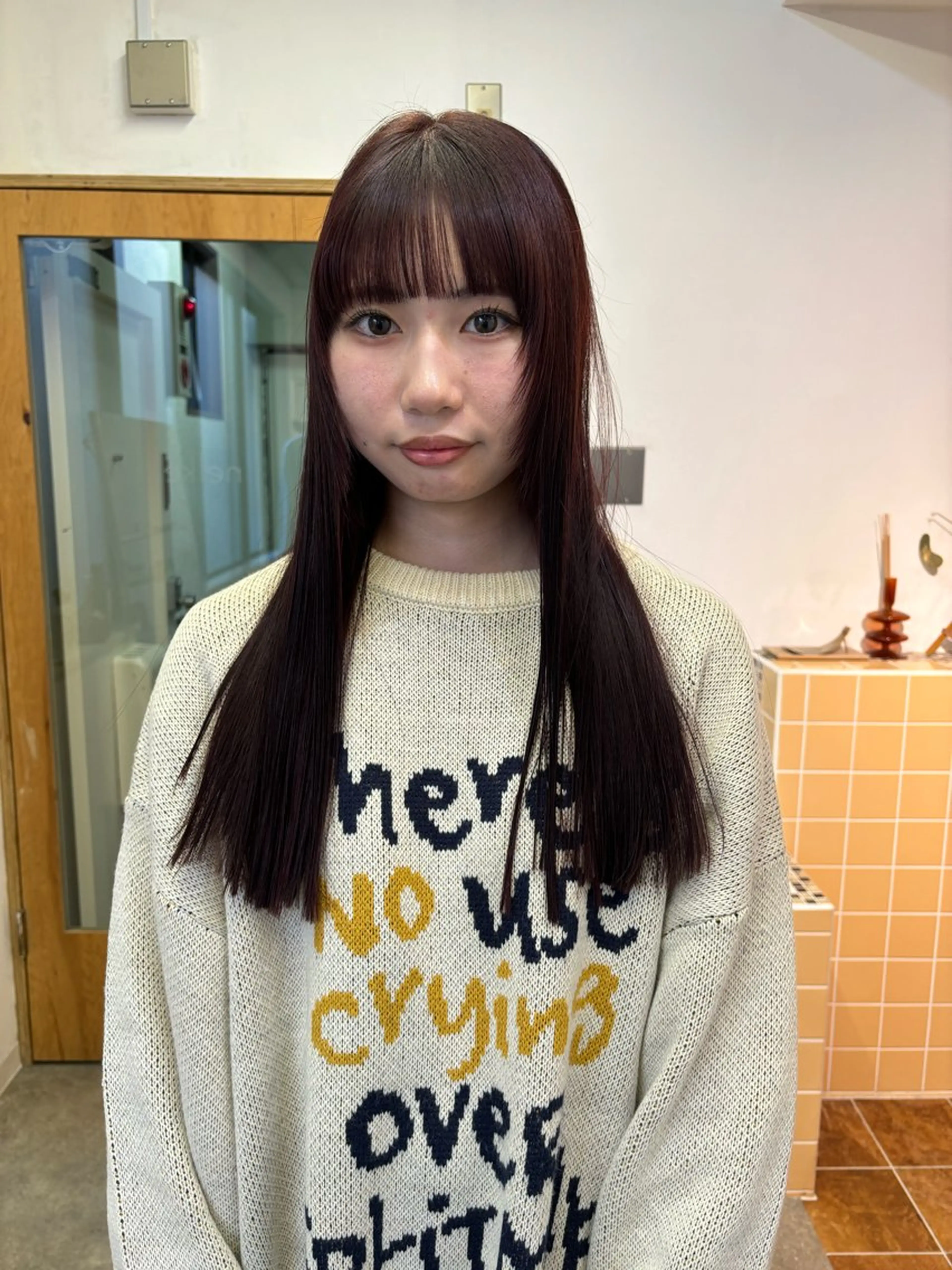 ロング カラー カット ヘアカラー トリートメント sakura🌸 レイヤー/韓国ヘアのヘアスタイル