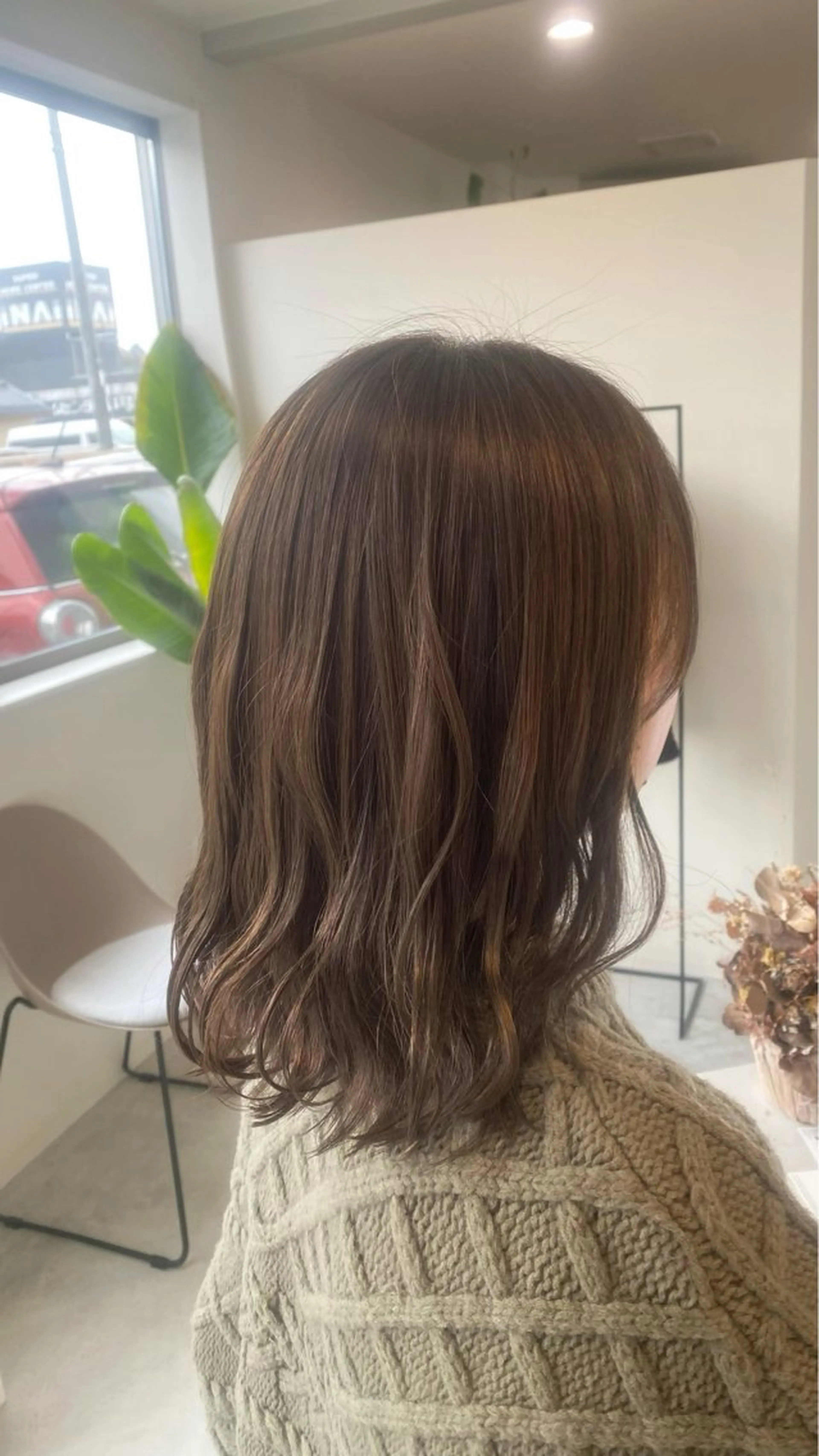 ミディアム カット ヘアカラー aimee 北垣 愛夏のヘアスタイル