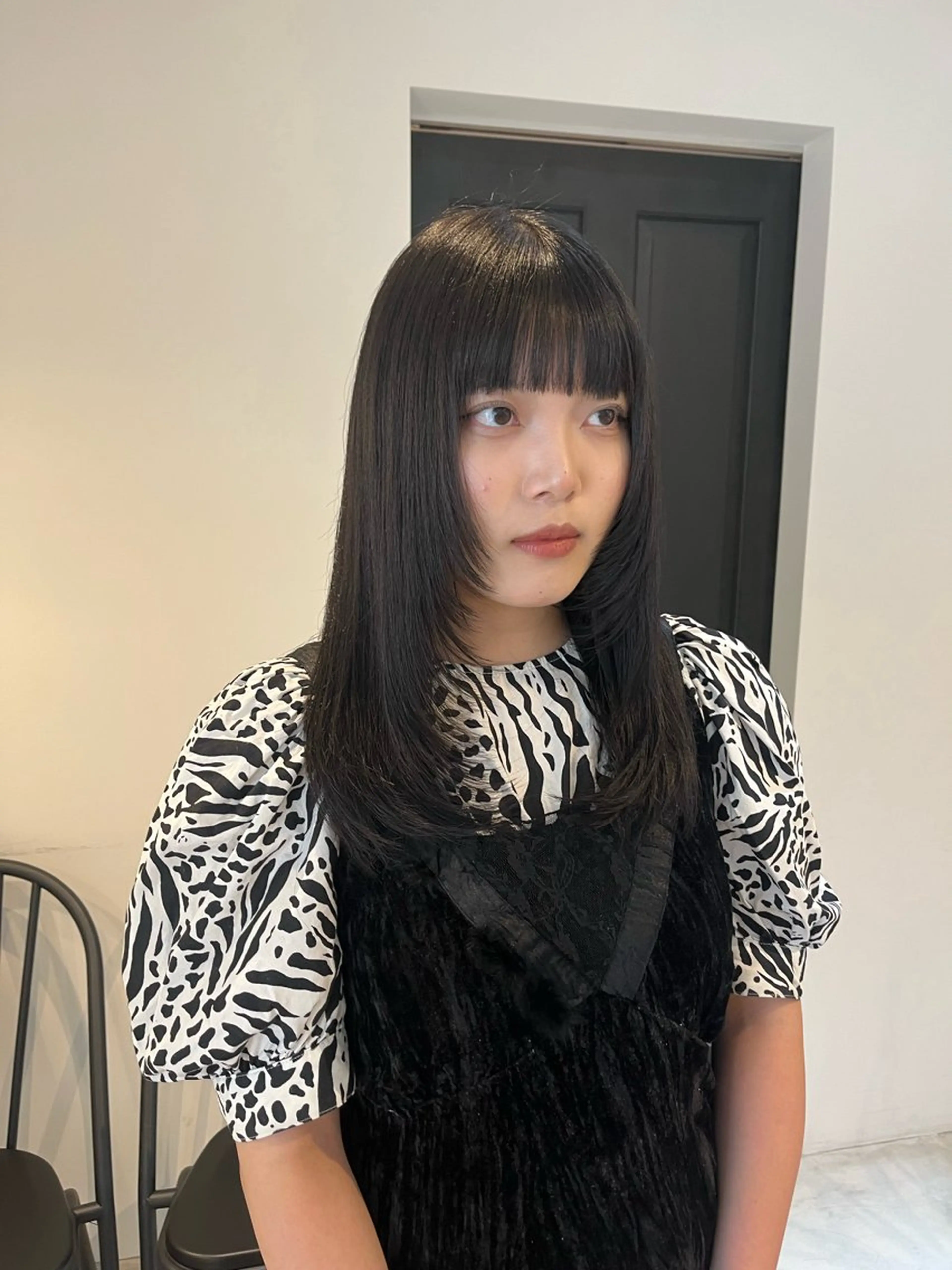 ミディアム 韓国風ヘア レイヤーカット ALLYS 渋谷店所属・最高級の艶のある カラーmei🎨のヘアスタイル