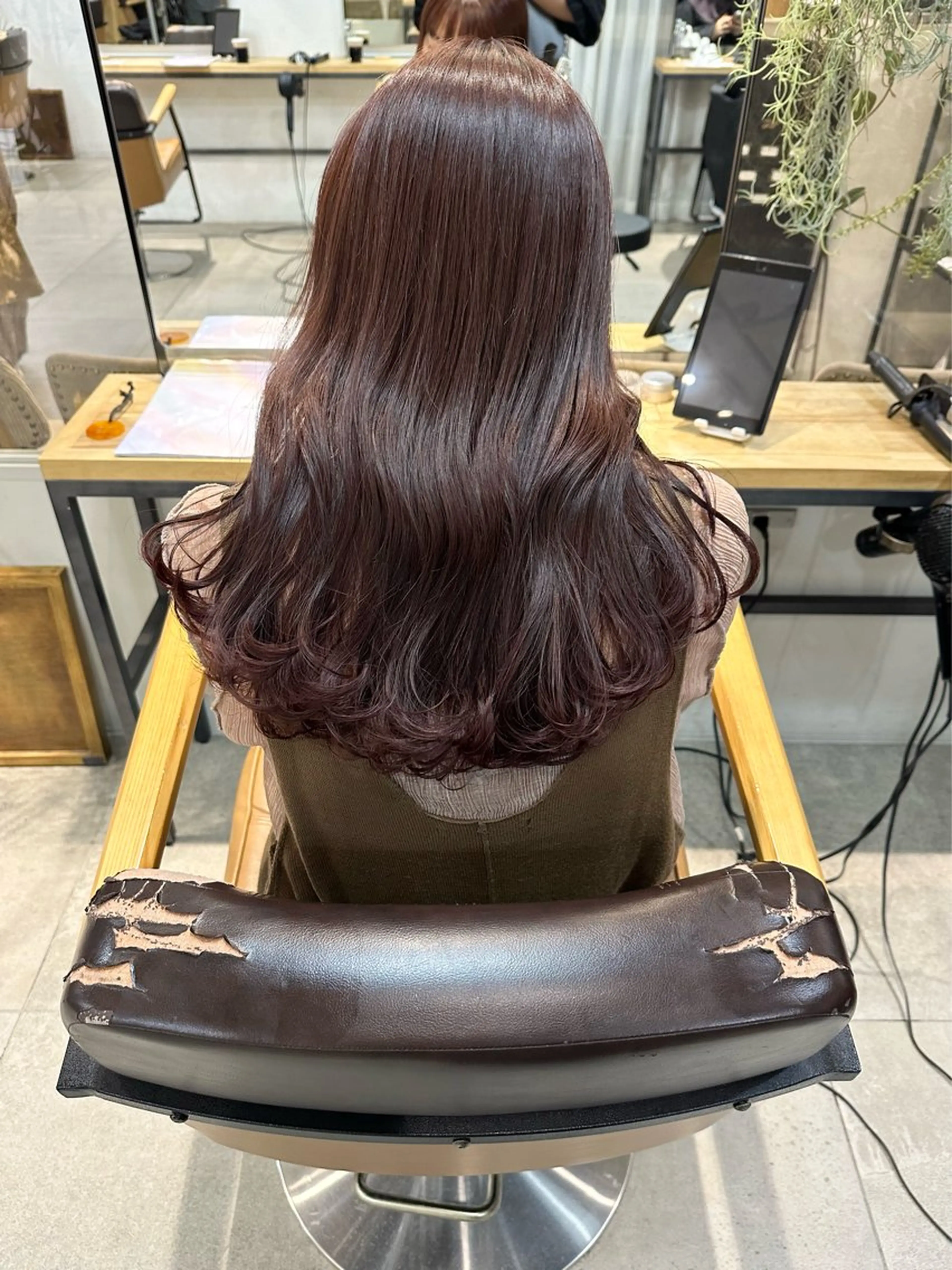 セミロング カラー ブリーチ ブリーチなしカラー 縮毛矯正/カラー ✨️Mariamuのヘアスタイル