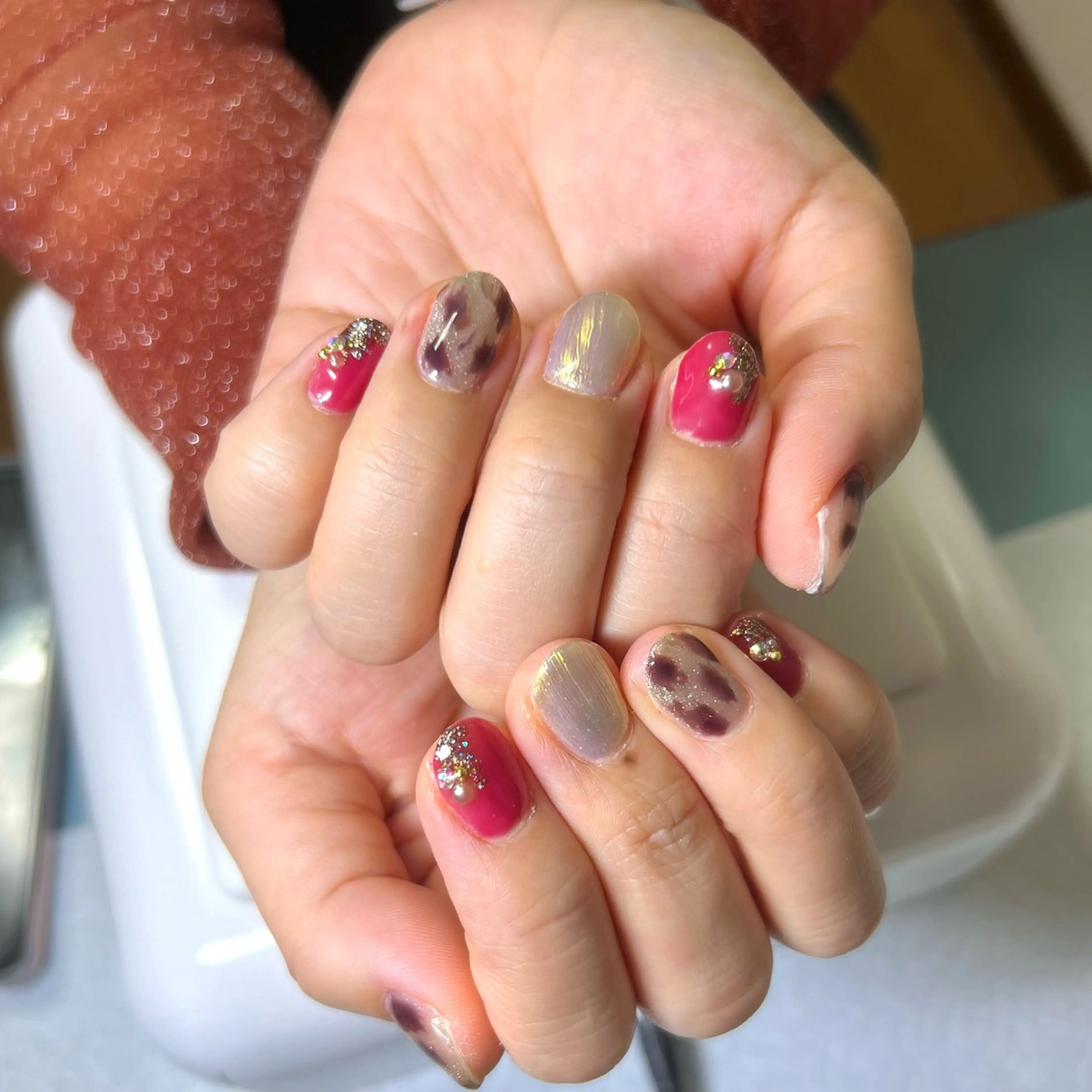 ネイル ハンドネイル やつや ももかのネイルデザイン