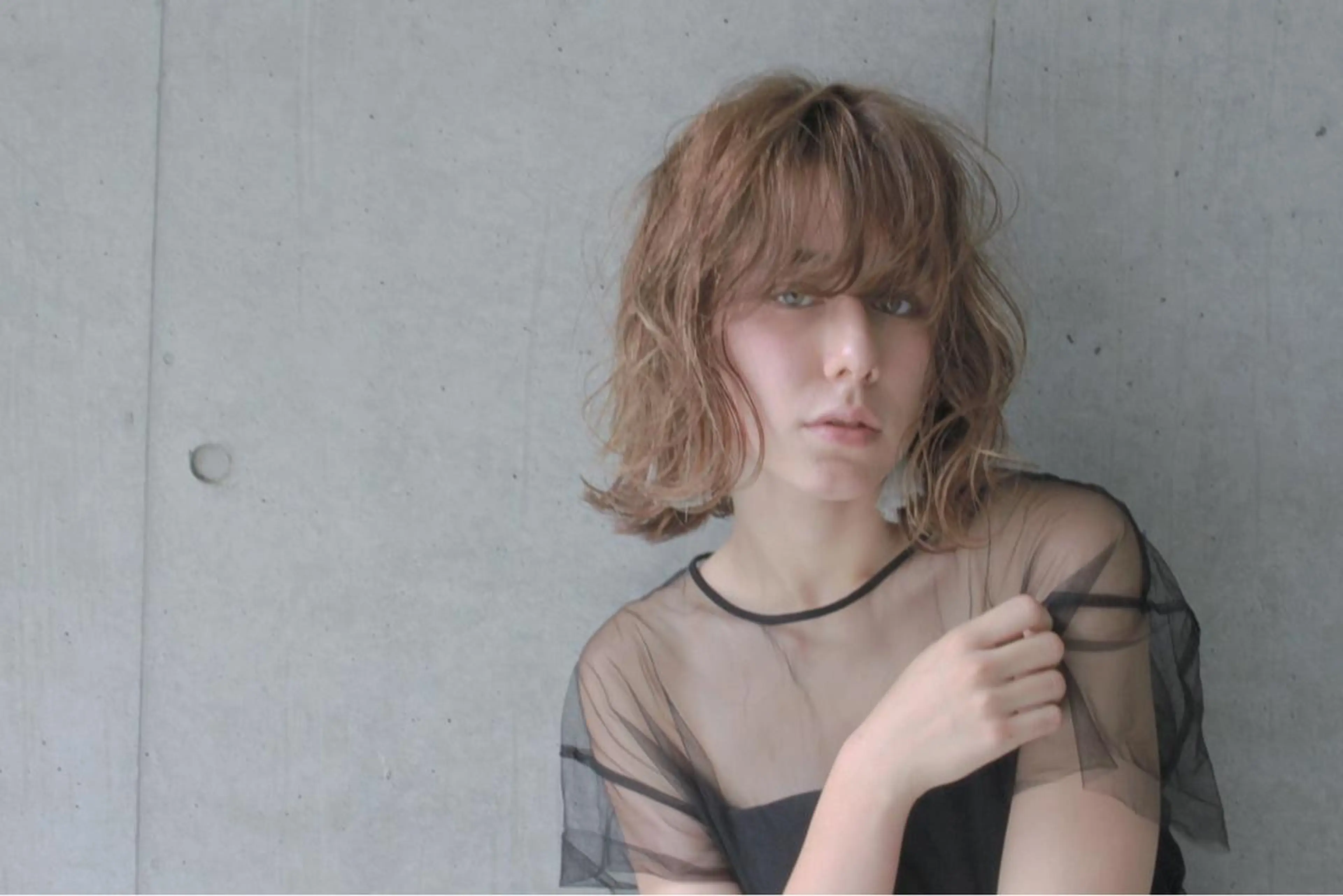 ミディアム カラー パーマ ヘアアレンジ ハイライト/髪質改善 ans/黒木 和大のヘアスタイル