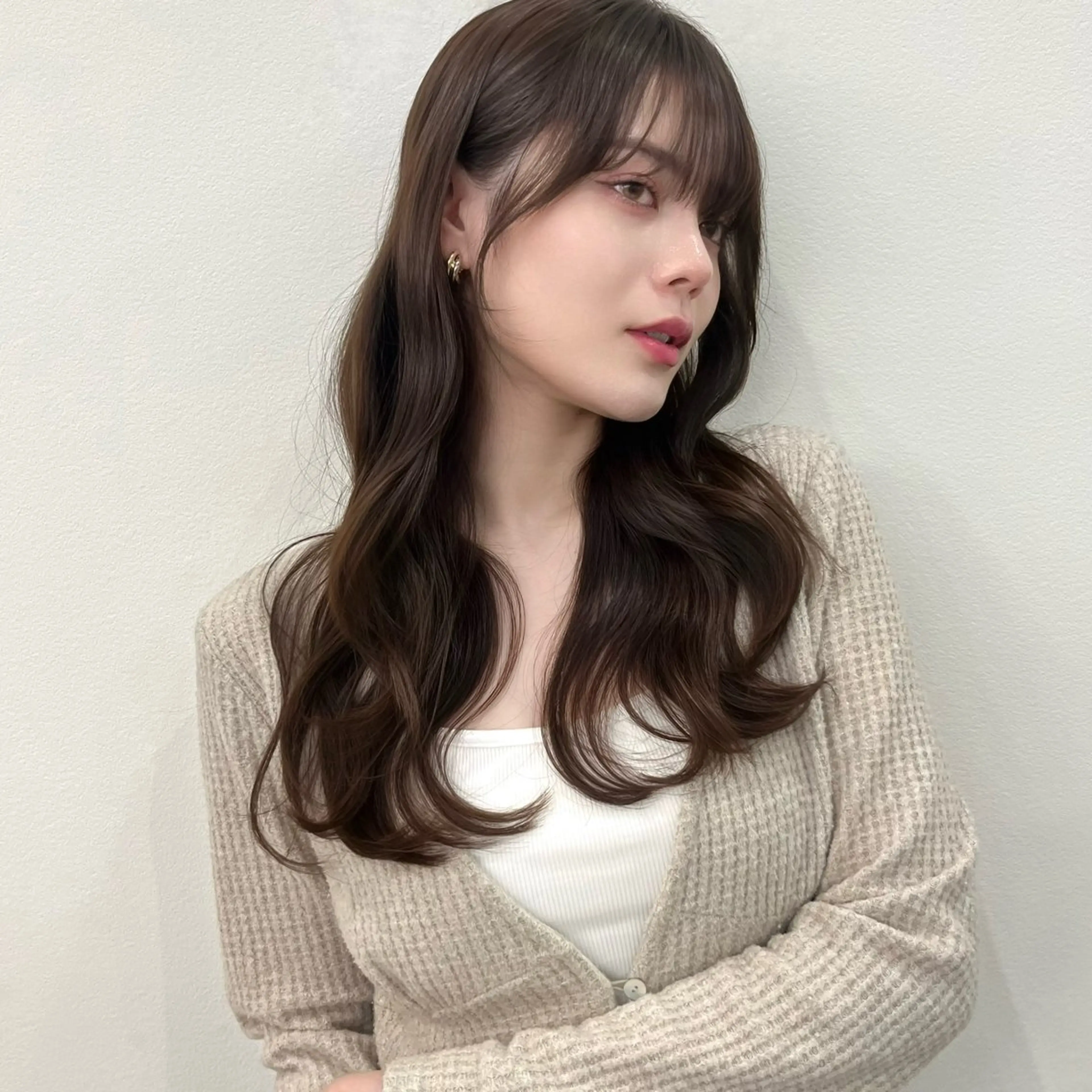 セミロング 顔周りカット💐／ 髪質改善／MAOのヘアスタイル