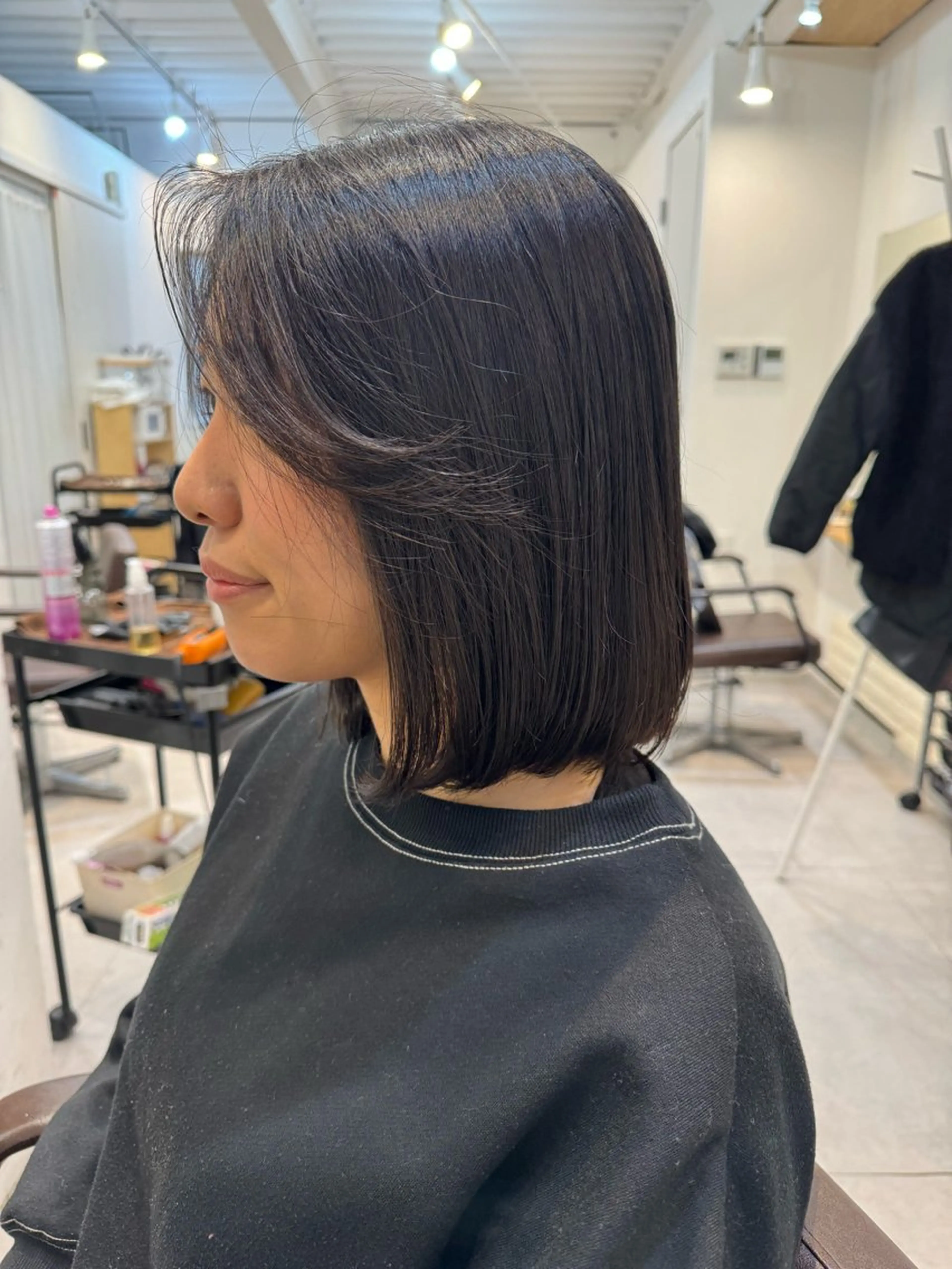 ミディアム パーマ ボブ カット 縮毛矯正 トリートメント Dxxxx III所属・女性目線の大人 メンズ*Ayakaのヘアスタイル