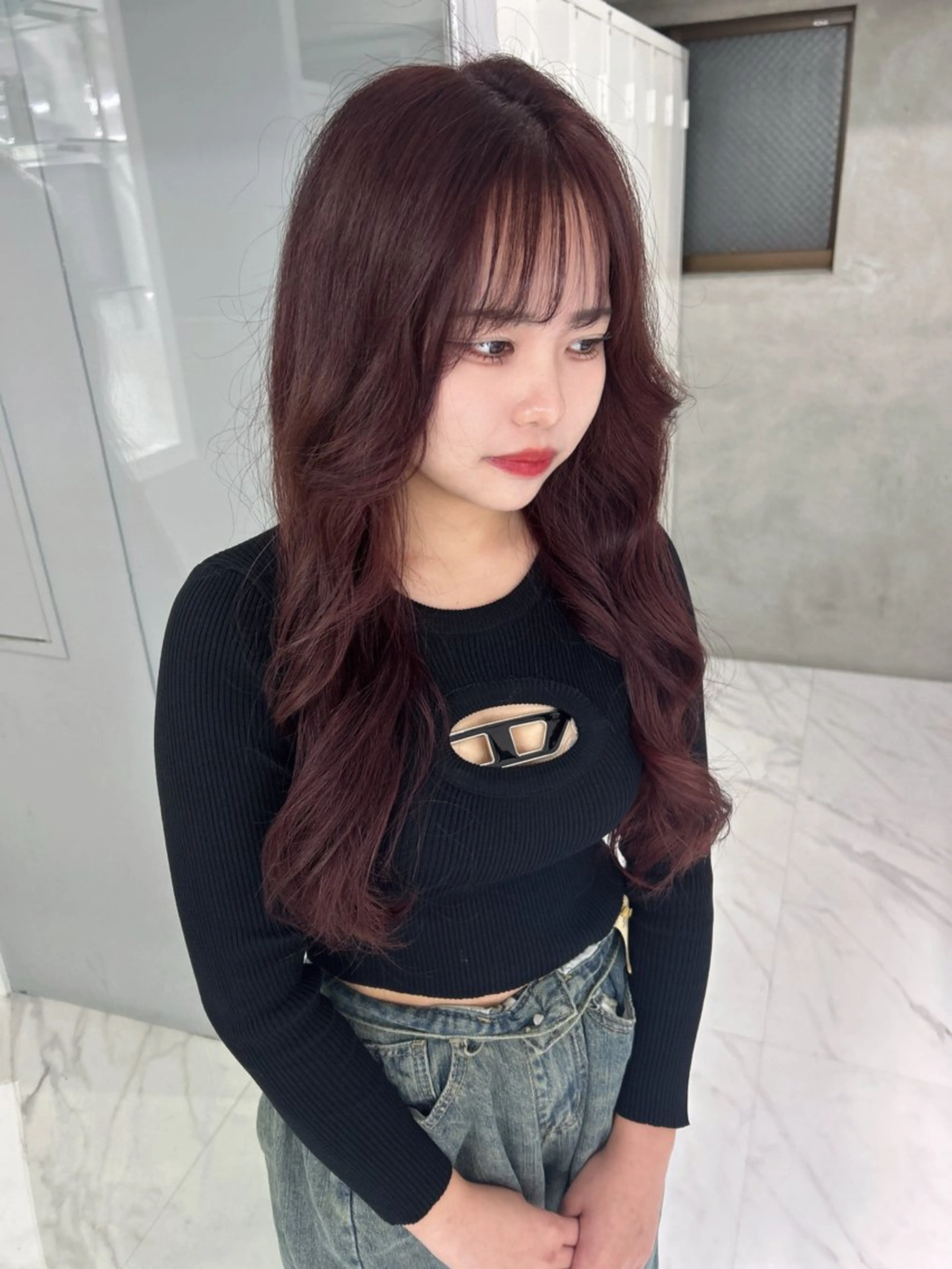 セミロング カラー カット ヘアカラー トリートメント shizuna/天神 /メンズ/ボブのヘアスタイル