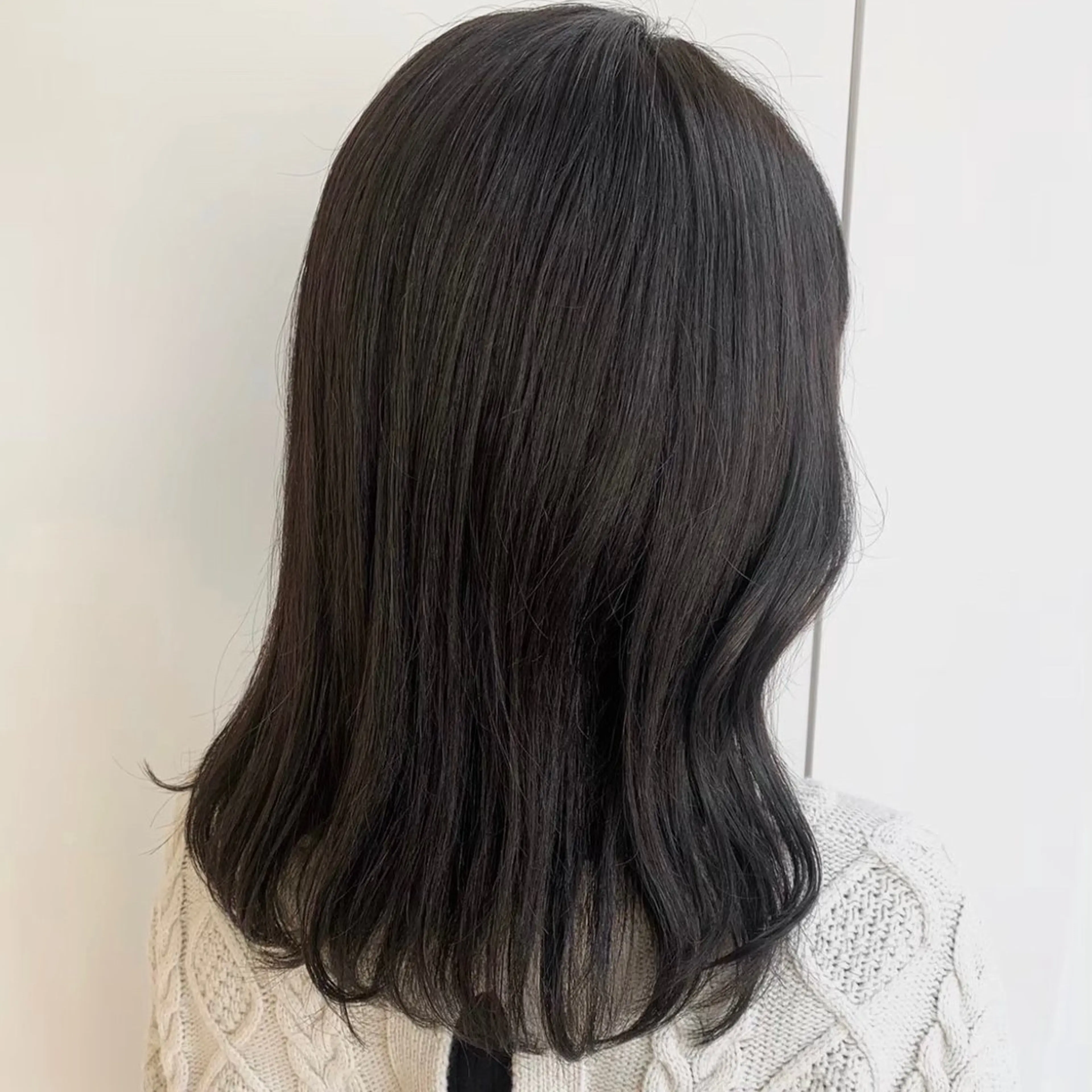 セミロング カラー ダークグレー ダークグレージュ グレージュ ParveMix￤ 出石 菜々🥂のヘアスタイル