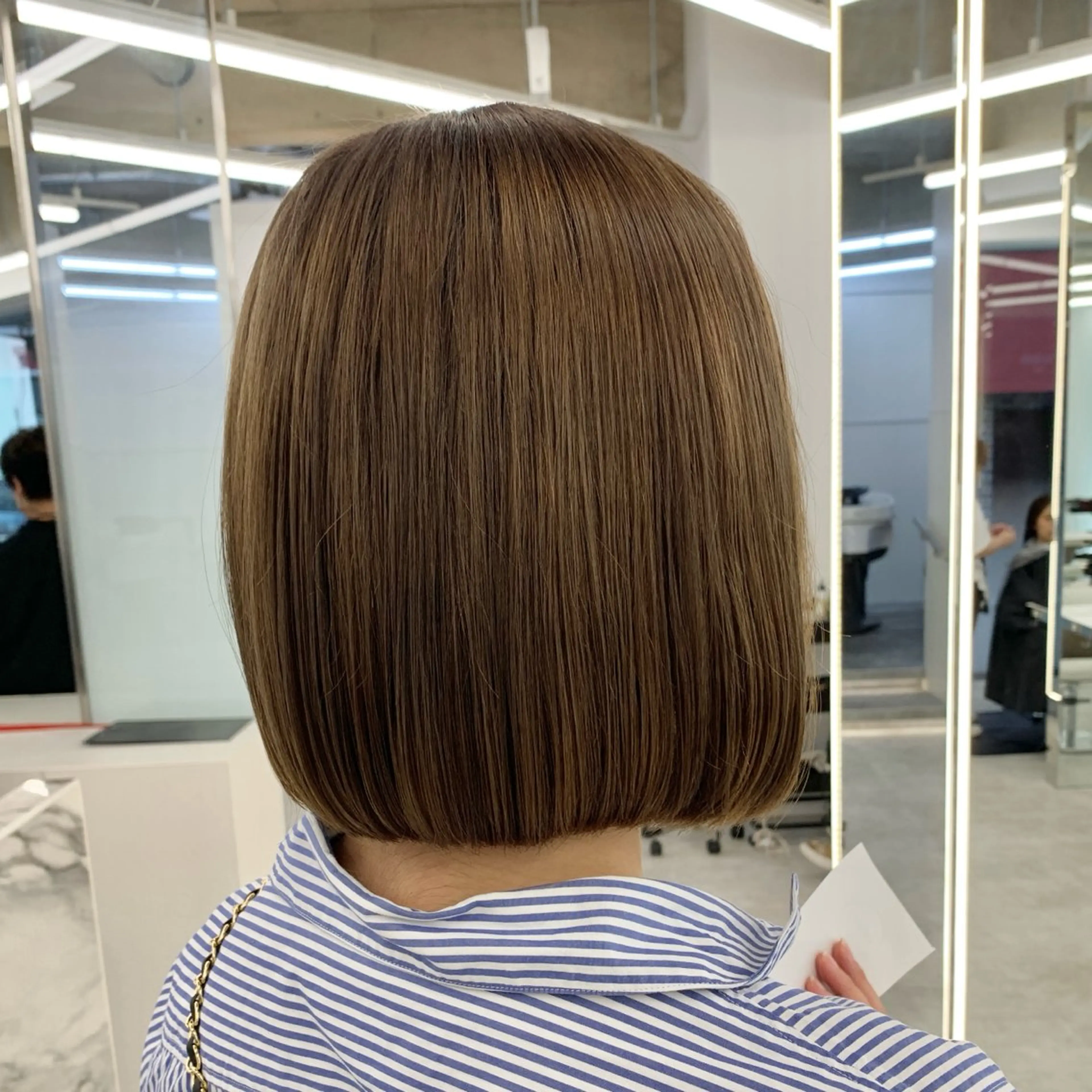 ロング カラー パーマ ヘアアレンジ メンズ キッズ Shanti所属・ボブ　縮毛矯正 RYOGAのヘアスタイル
