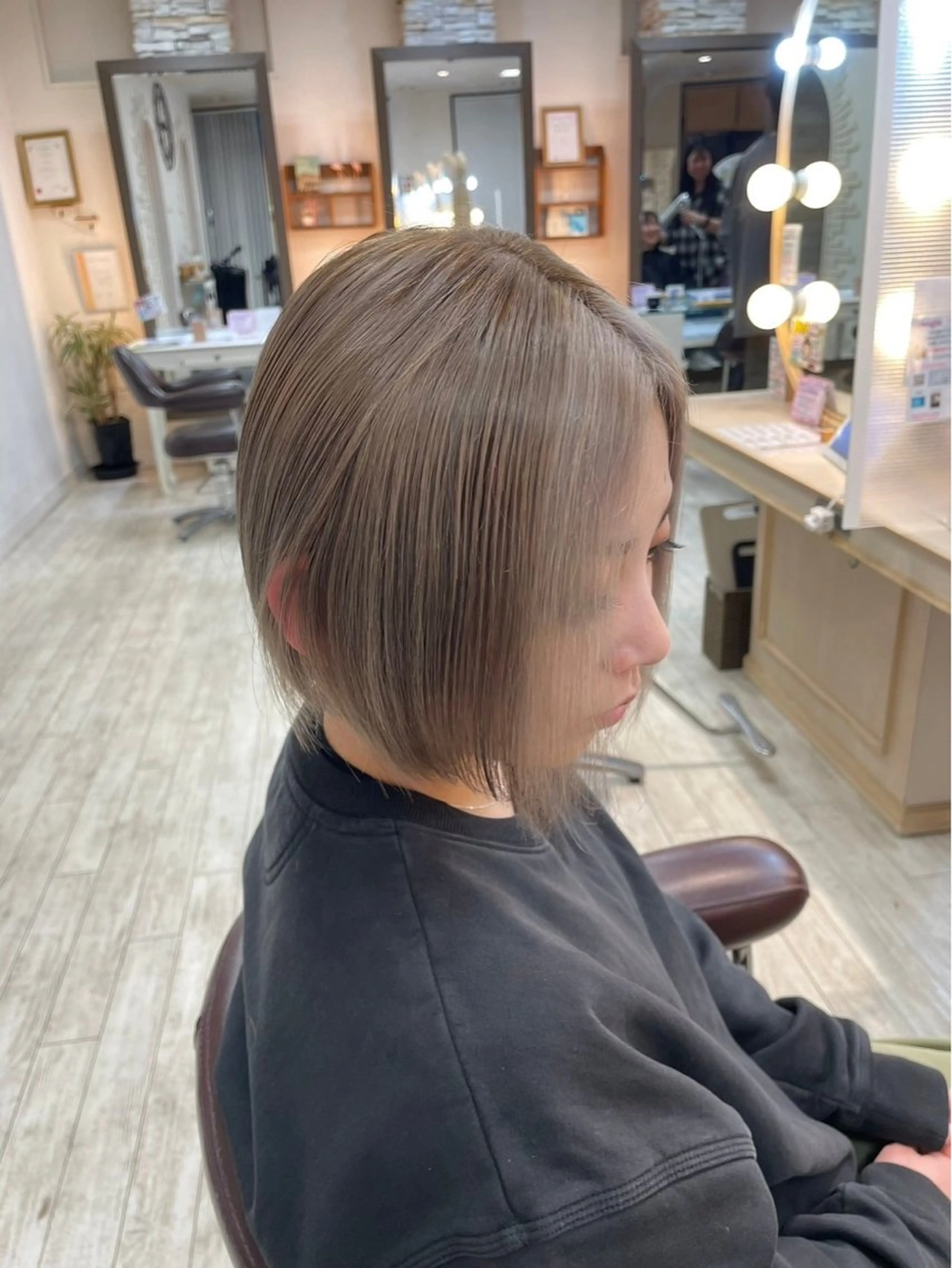 ショート ミストバング KEEN.所属・新百合ヶ丘/韓国ヘア /レイヤー/RENAのヘアスタイル