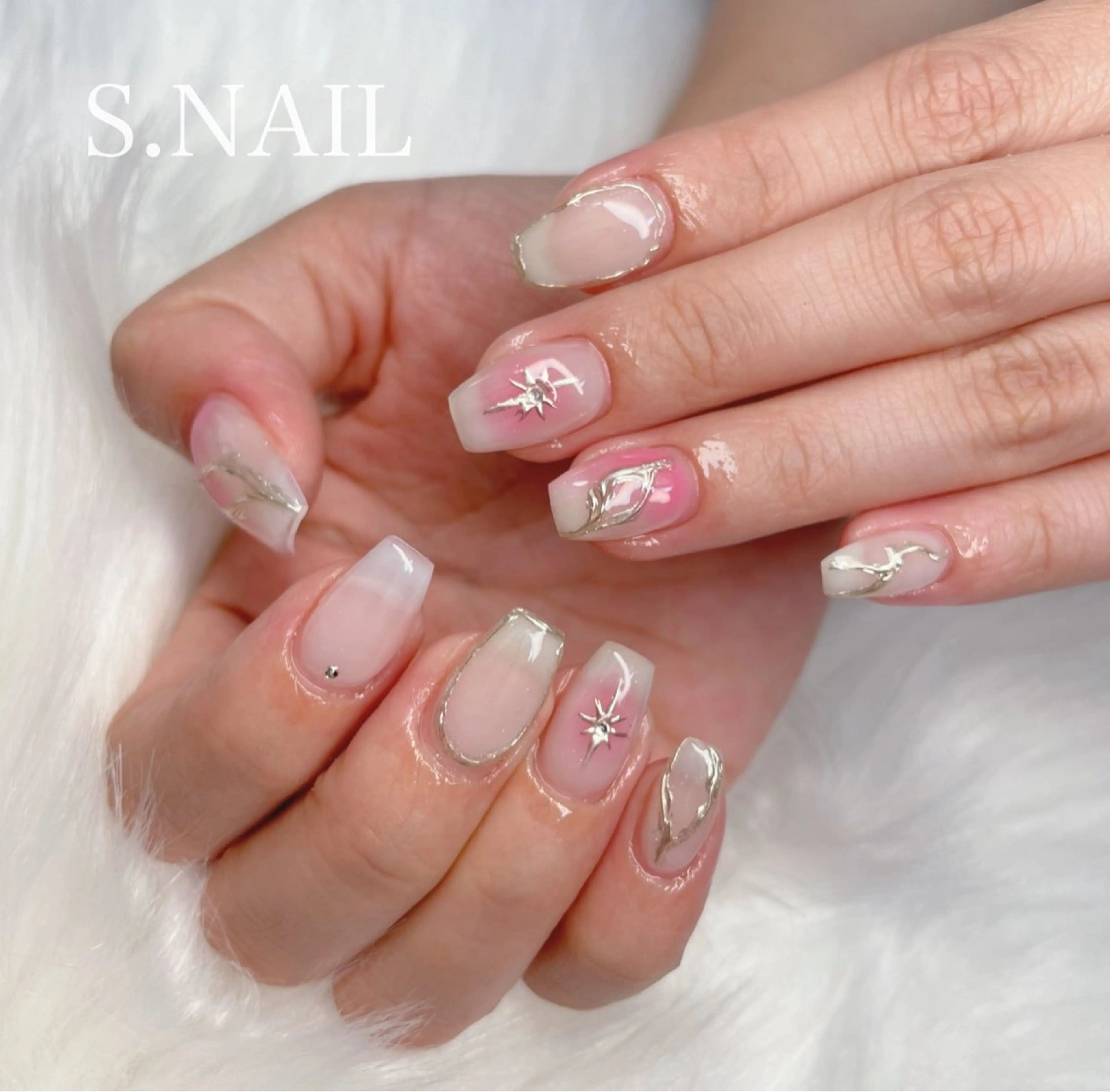 ネイル 持ち込み ハンドネイル S♡NAIL所属・S.NAIL Suuのネイルデザイン