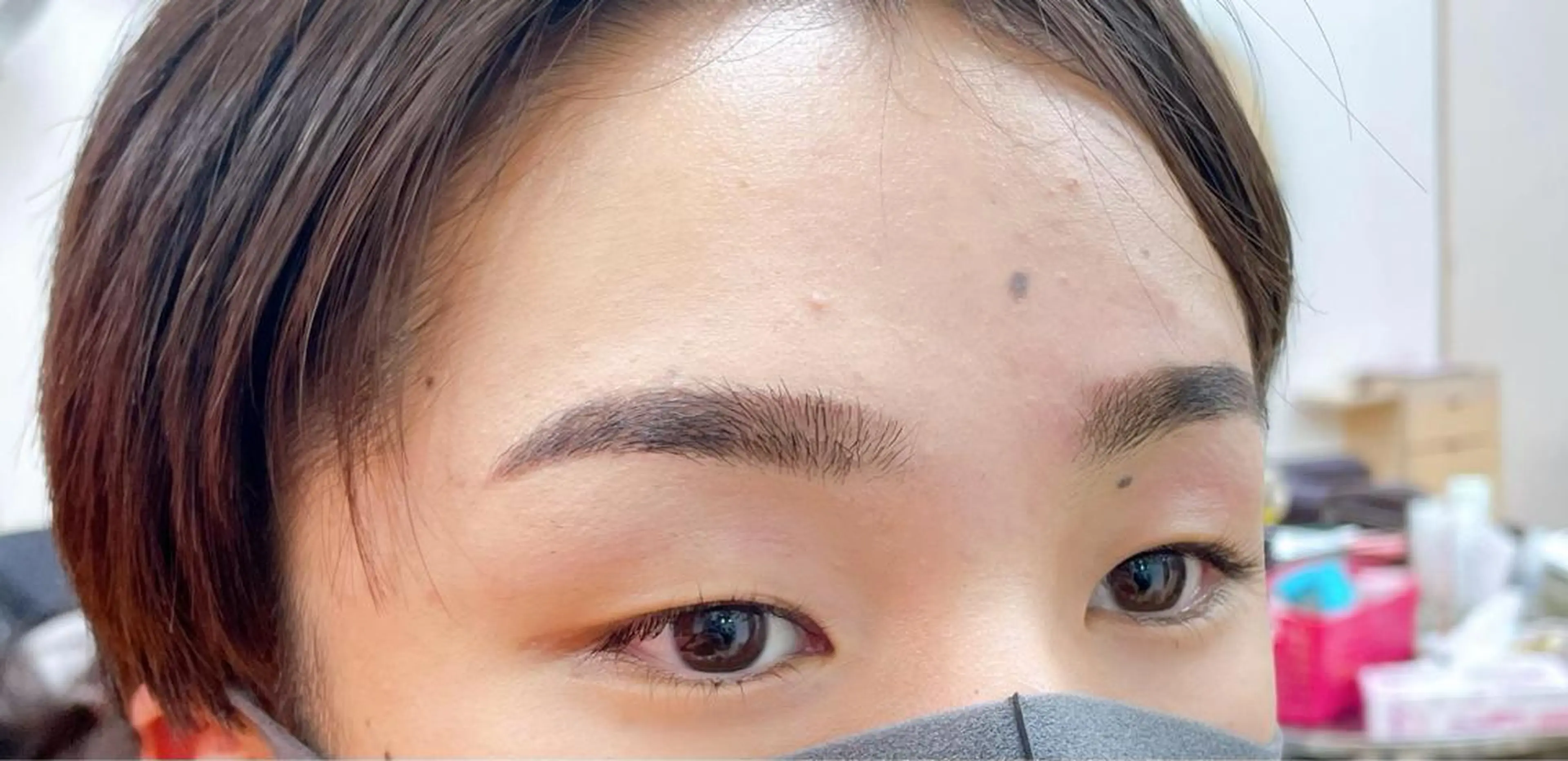 メンズ マツエク・マツパ アイブロウ メンズ韓国風 メンズアイブロウ 眉毛ワックス脱毛 韓国風マツエク スタジオAZ所属・jasmine yamashitaのマツエク・マツパデザイン