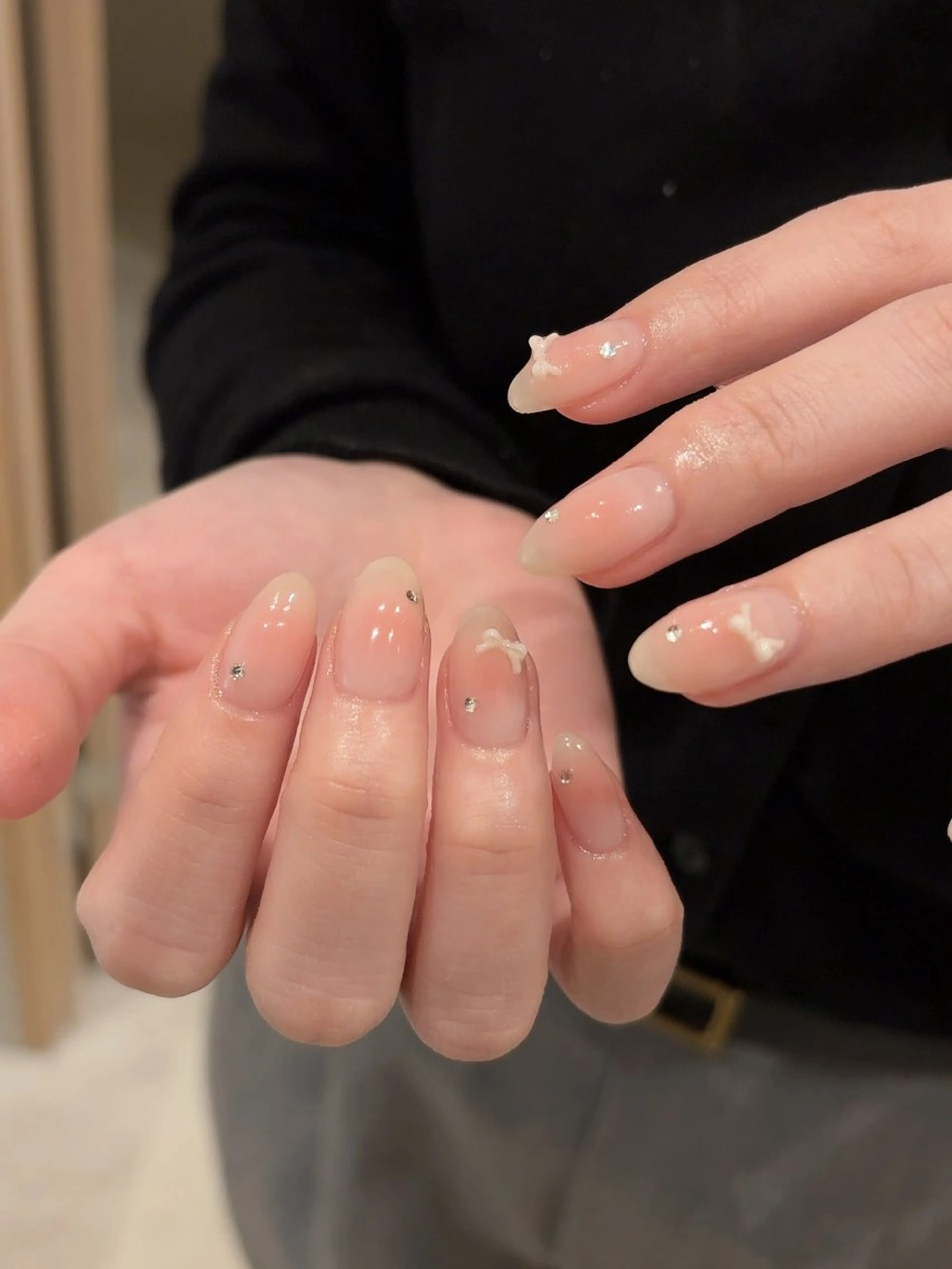 ネイル チークネイル ピンク 春ネイル arisa所属・Ito arisaのネイルデザイン