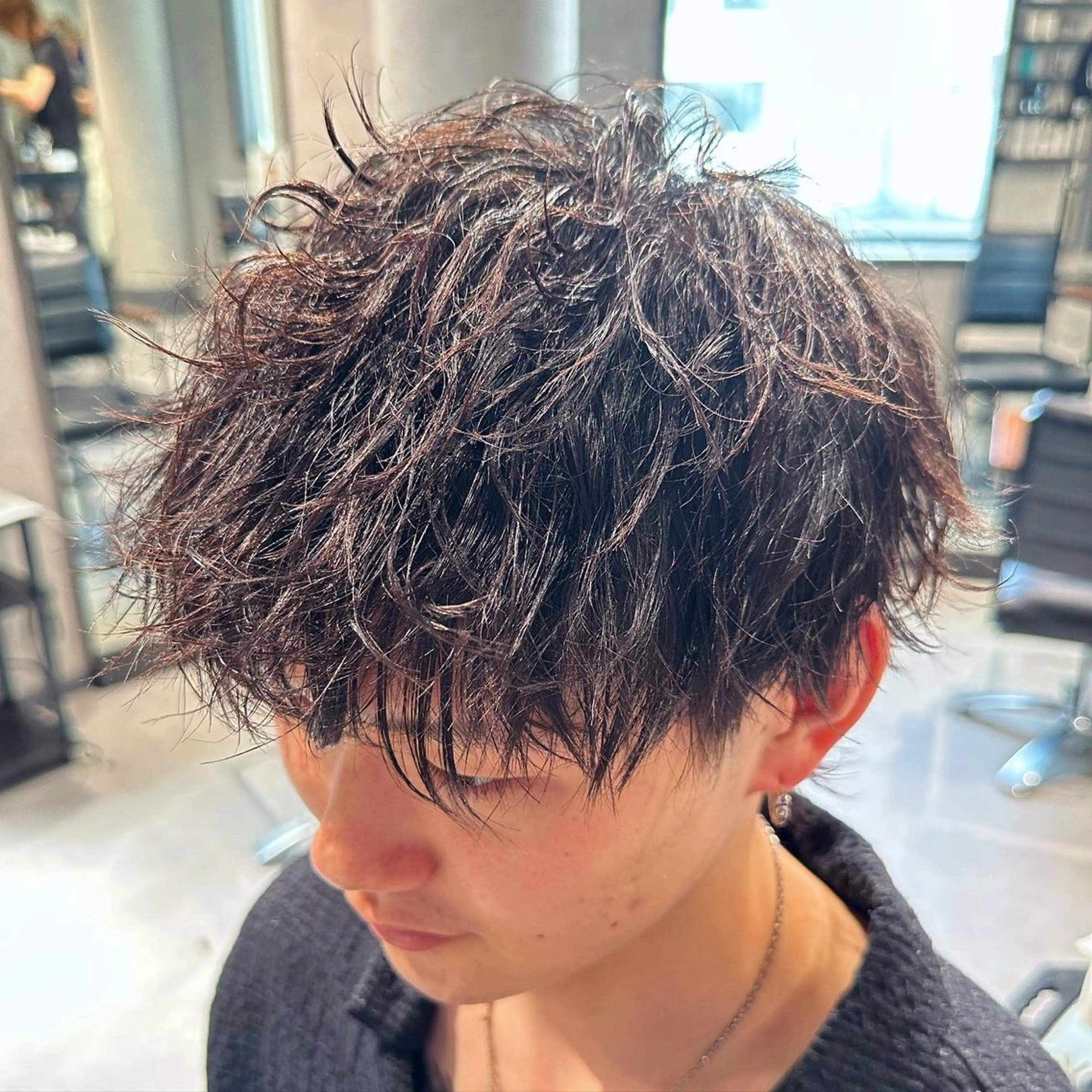 ショート パーマ ヘアアレンジ メンズ NEXT NEO所属・メンズヘア静岡 ✂︎Ryuheiのヘアスタイル