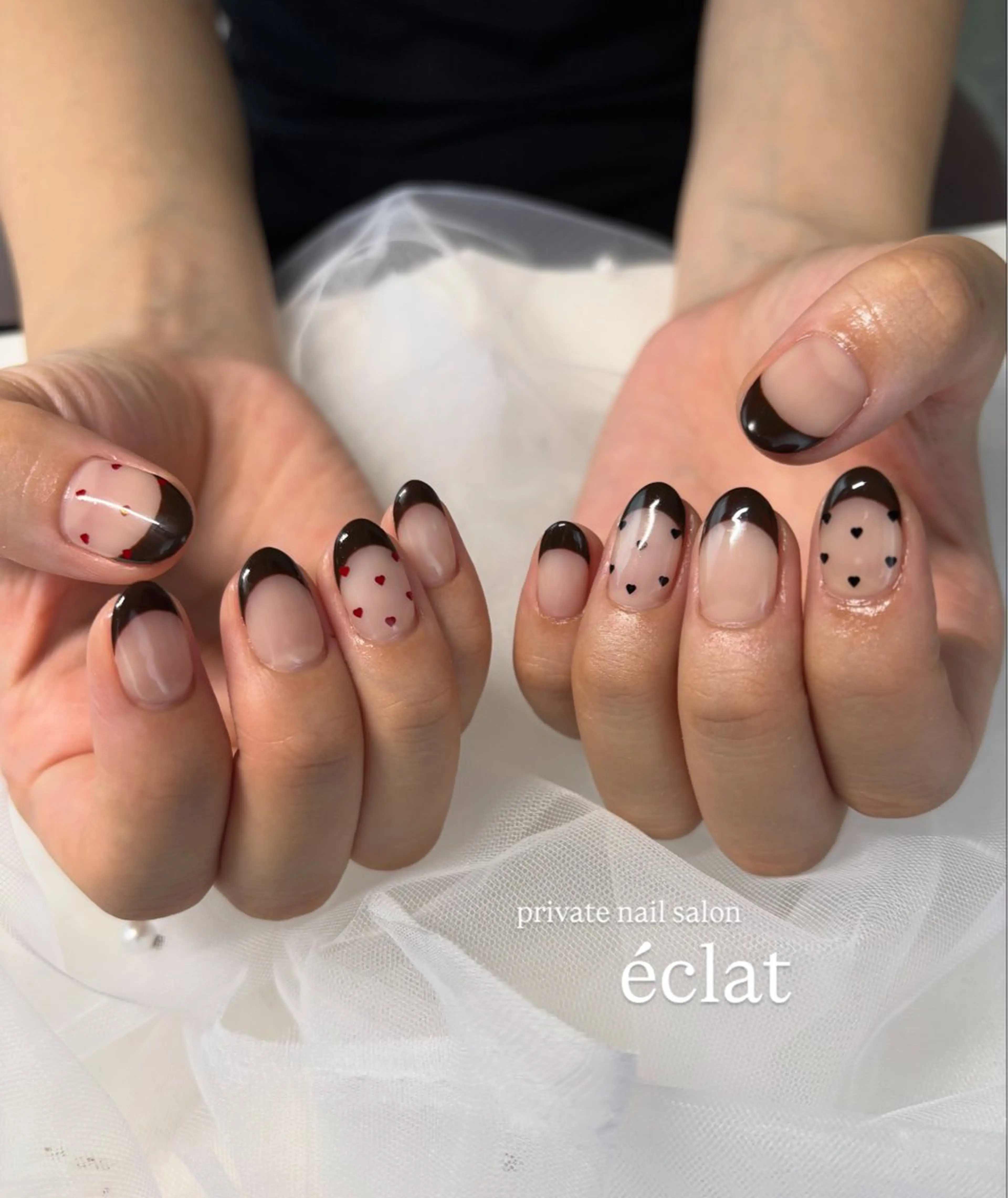 ネイル フレンチネイル ハンドネイル éclat所属・éclat エクラのネイルデザイン