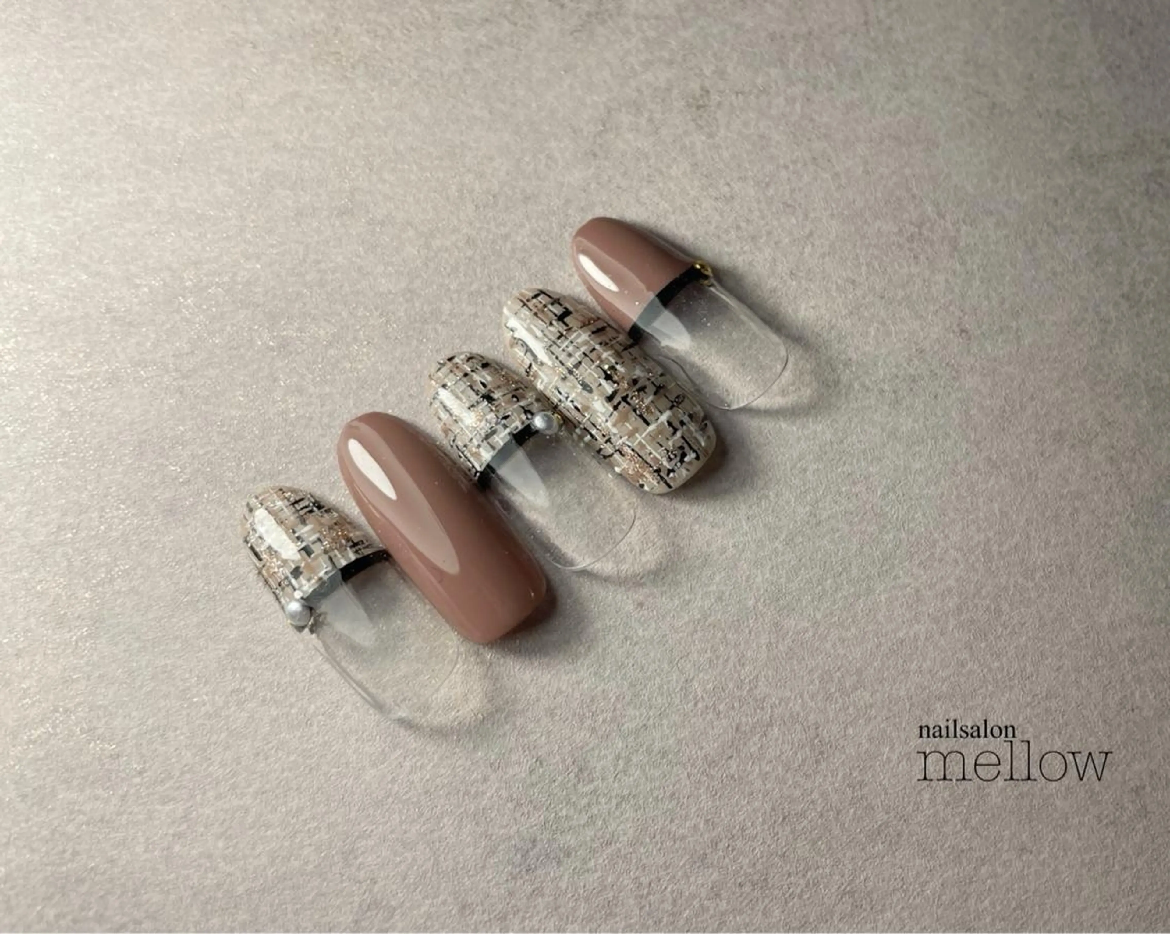 ネイル ツイードネイル 大山 浩美のネイルデザイン