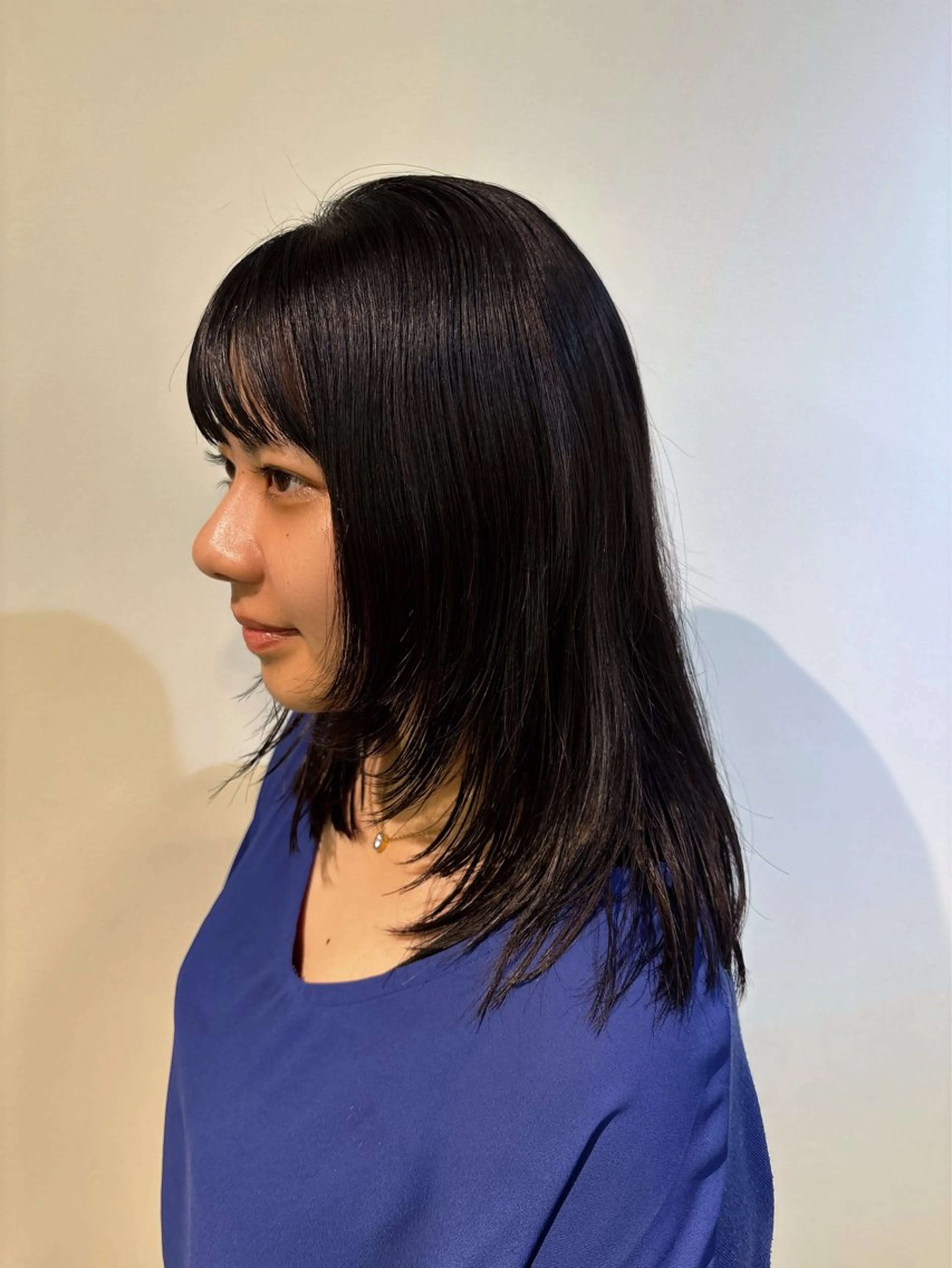 セミロング レイヤーカット タニグチ 南草津のヘアスタイル