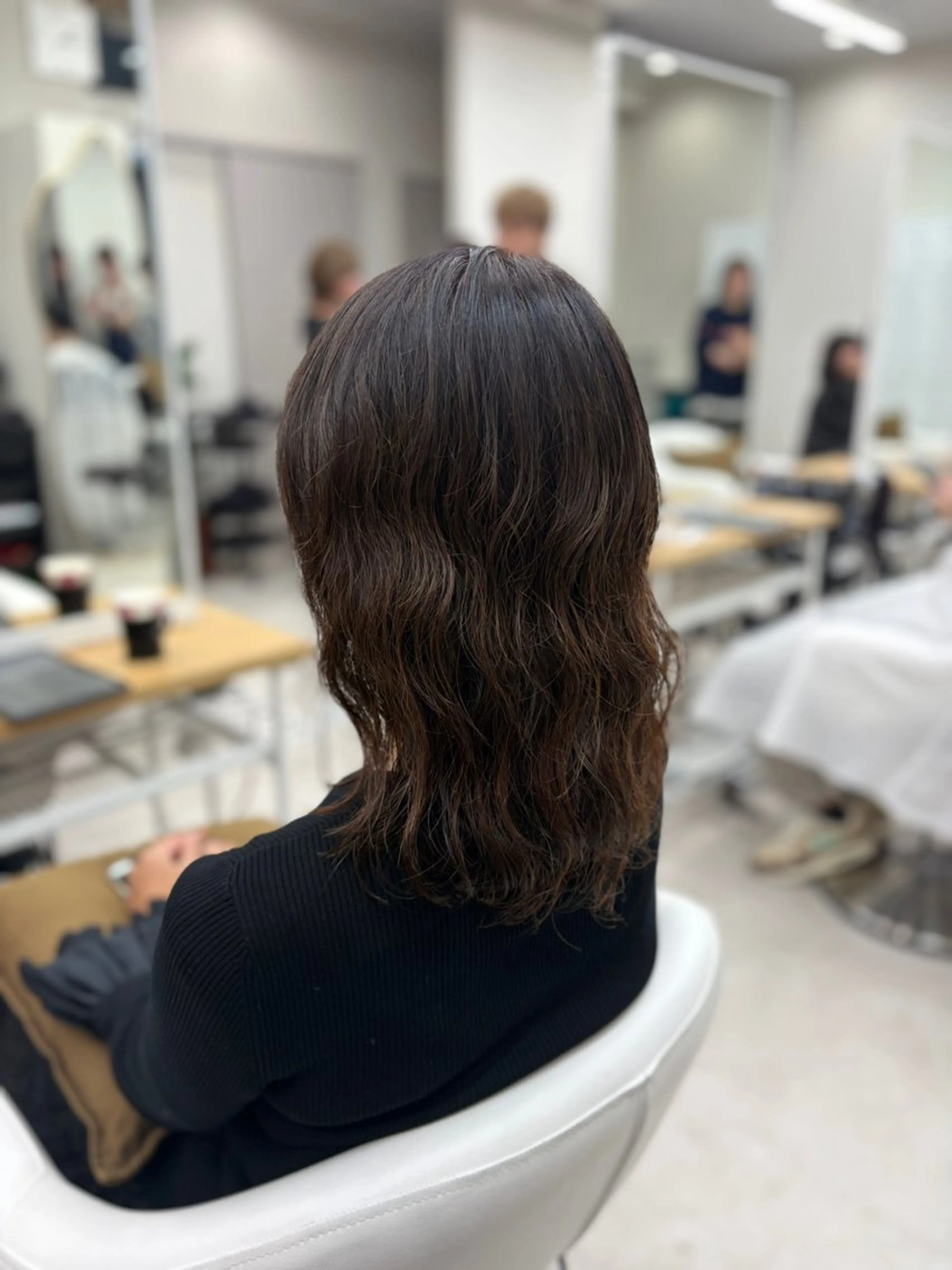 ミディアム パーマ パーマ 後藤 愛美/レイヤーカットのヘアスタイル