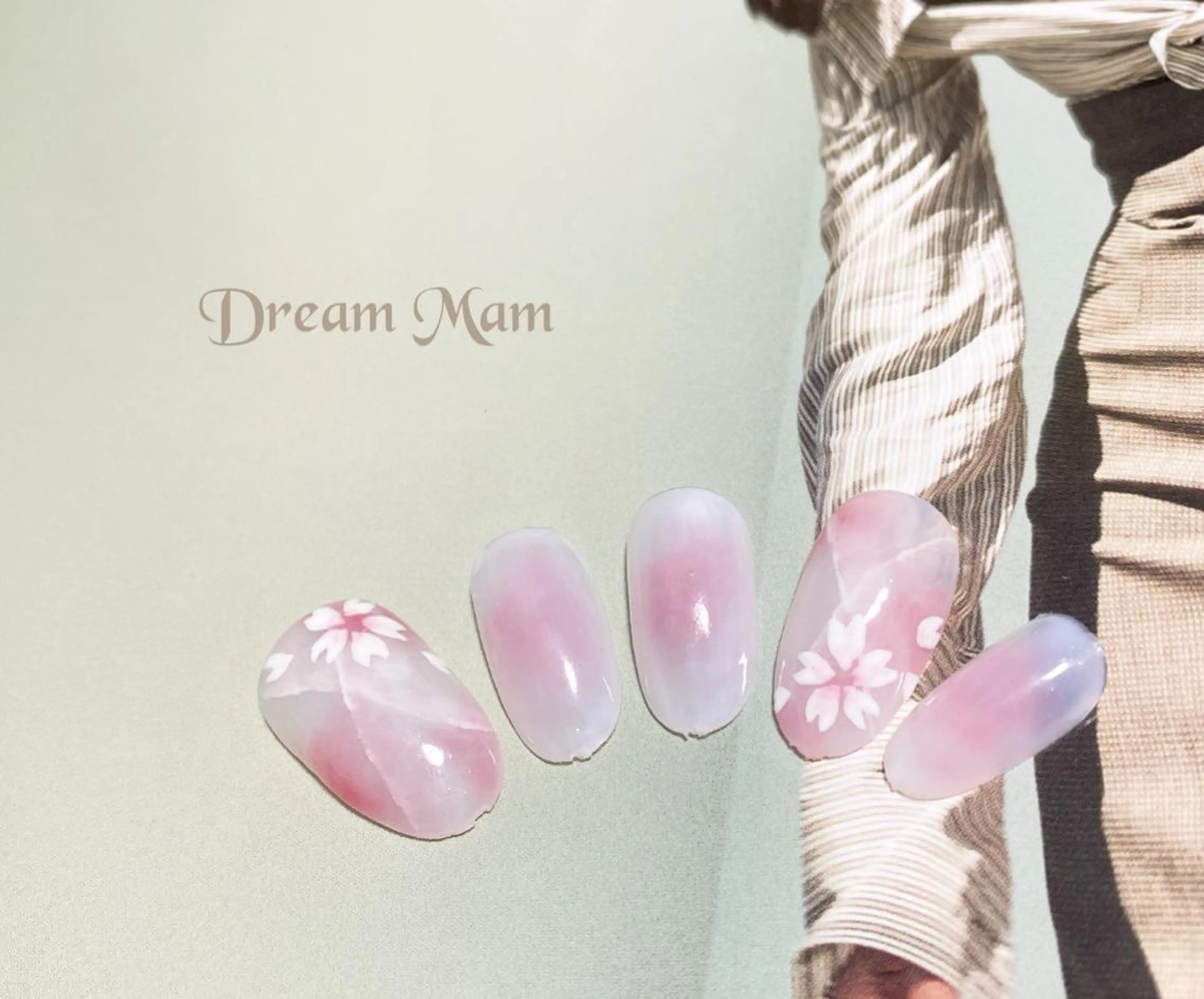 ネイル 成人式 ジェルネイル 大理石ネイル(マーブル) マットネイル ミラーネイル Nail Salon Ｄream Mamのネイルデザイン