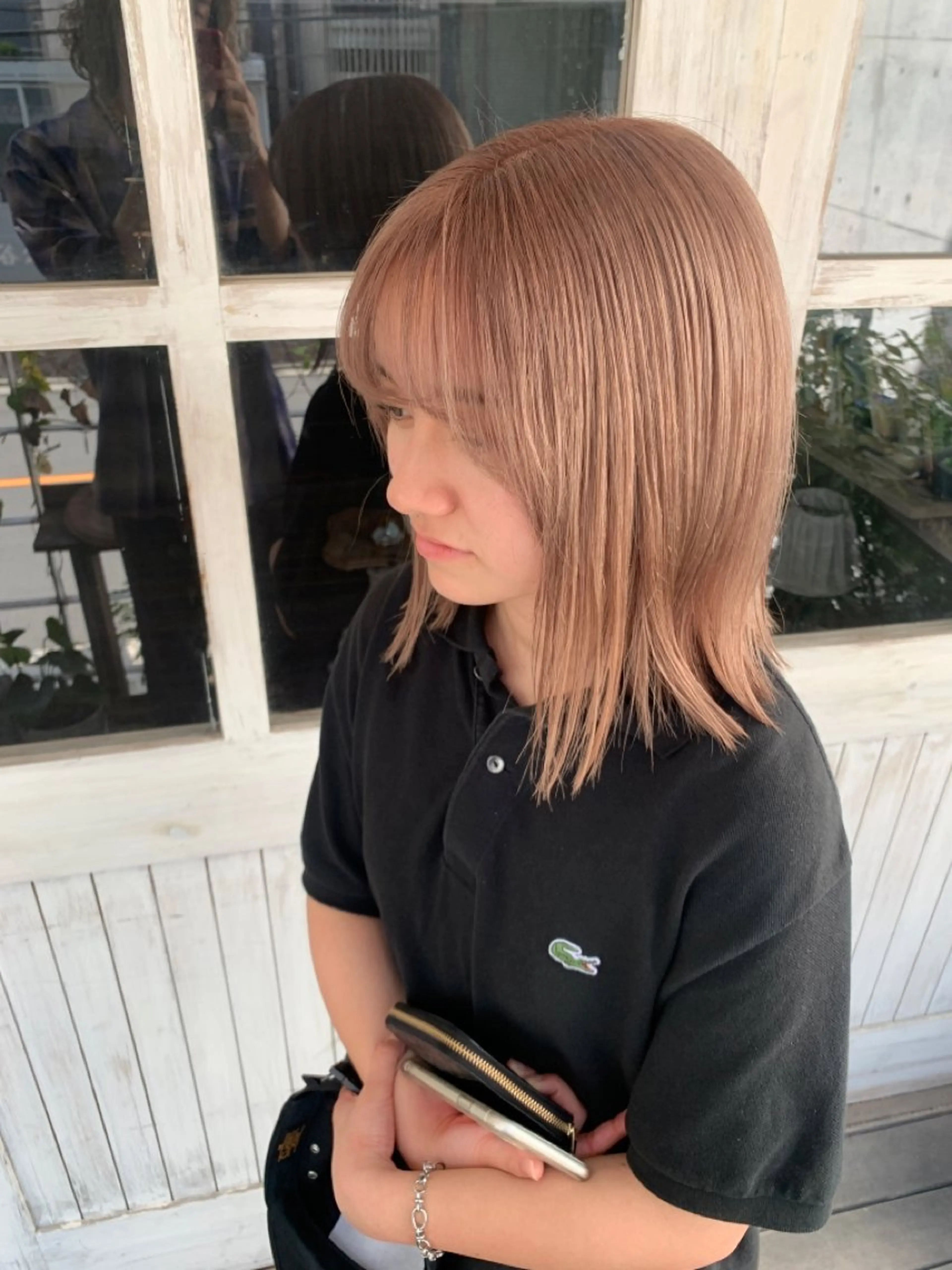 ミディアム カラー ヘアアレンジ メンズ キッズ ネイル マツエク・マツパ アイブロウ ショートボブ ミディアムパーマ メンズバレイヤージュ メンズブリーチ メンズハイライト ミルクティーベージュ 🍀【ヒロム】🍀のヘアスタイル