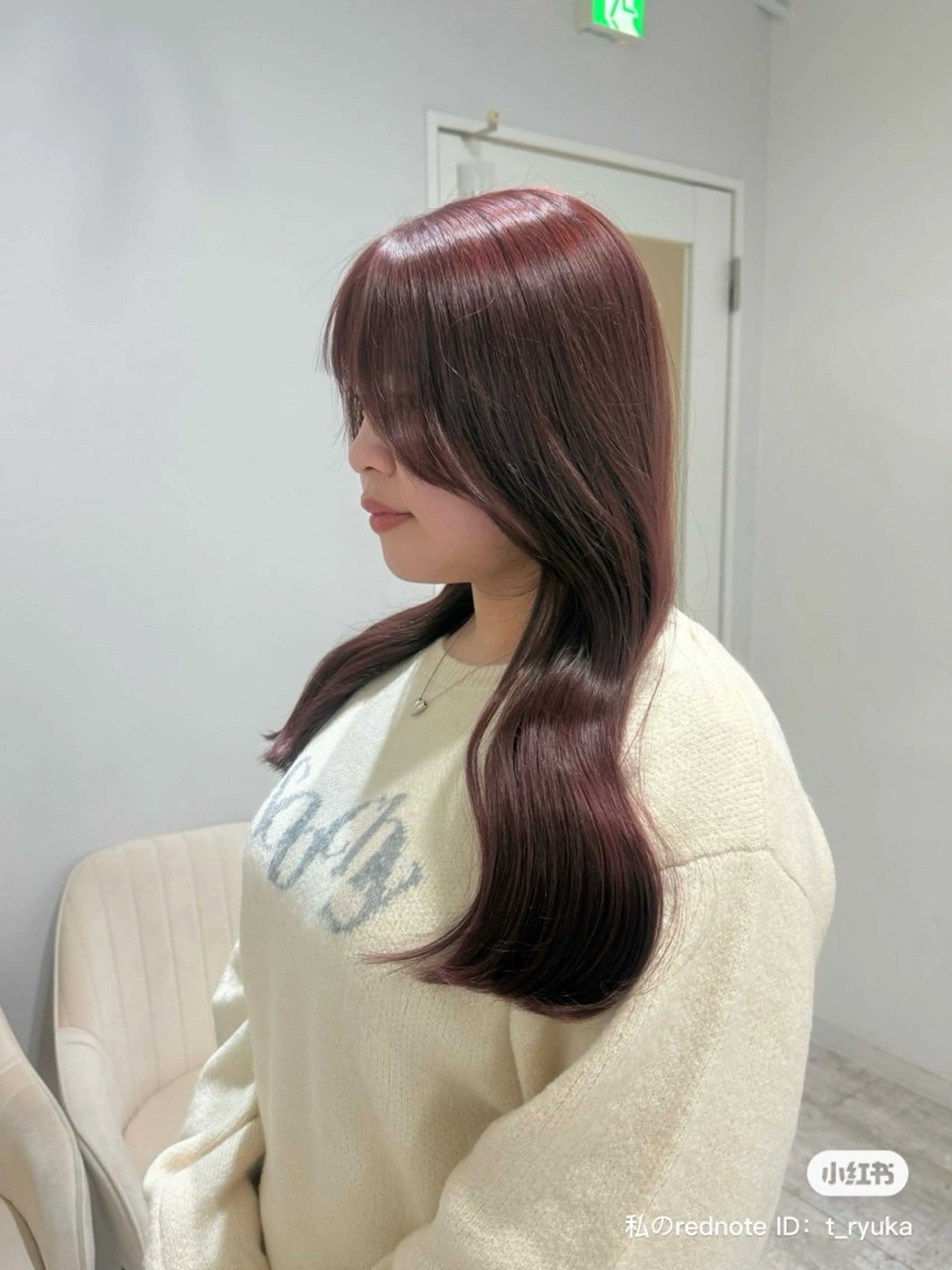 ロング カラー ヘアカラー トリートメント piLLon/ RYUKAのヘアスタイル