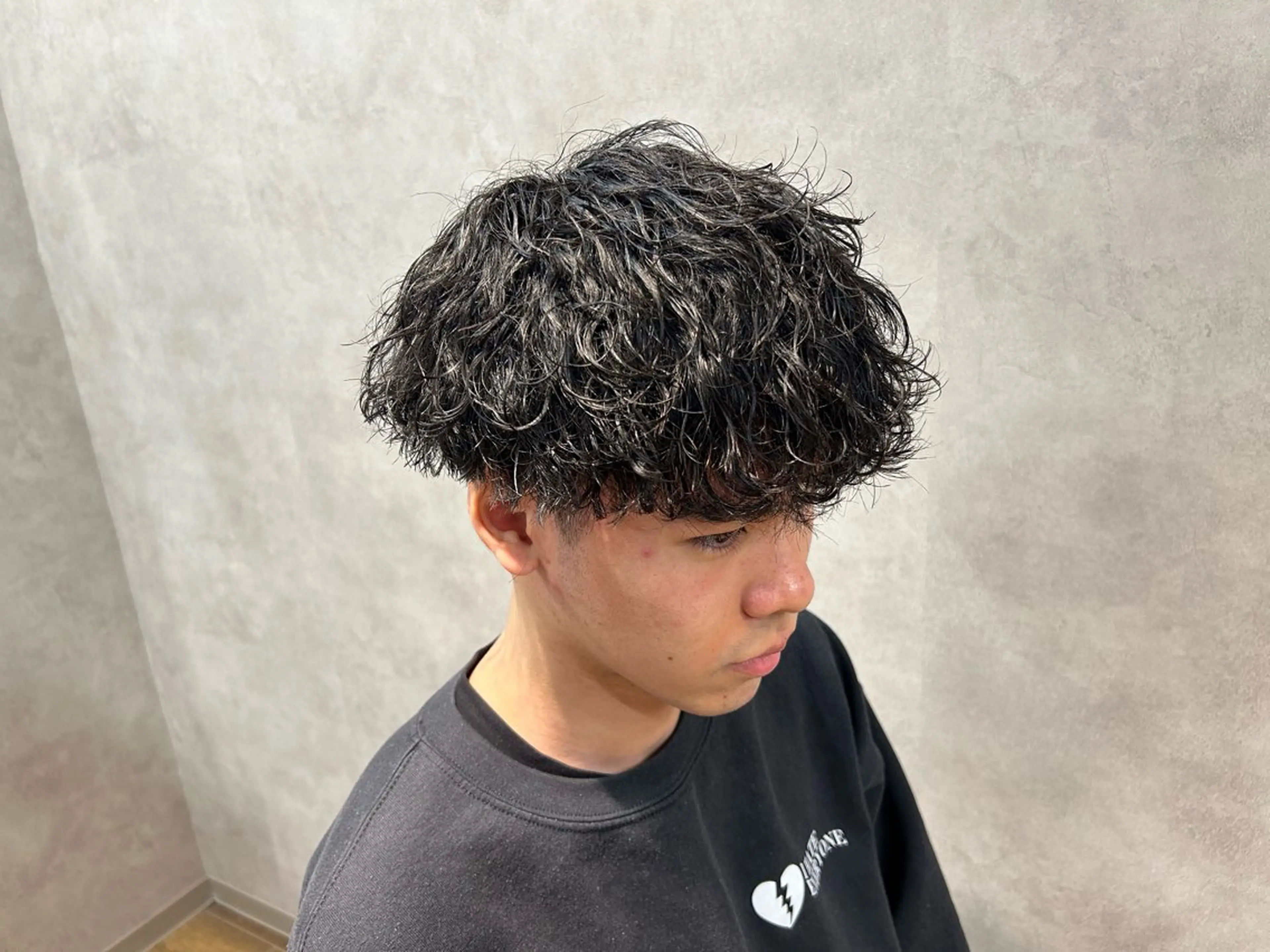 ミディアム パーマ カット パーマ 🔥メンズ専門🔥 塩拓巳のヘアスタイル