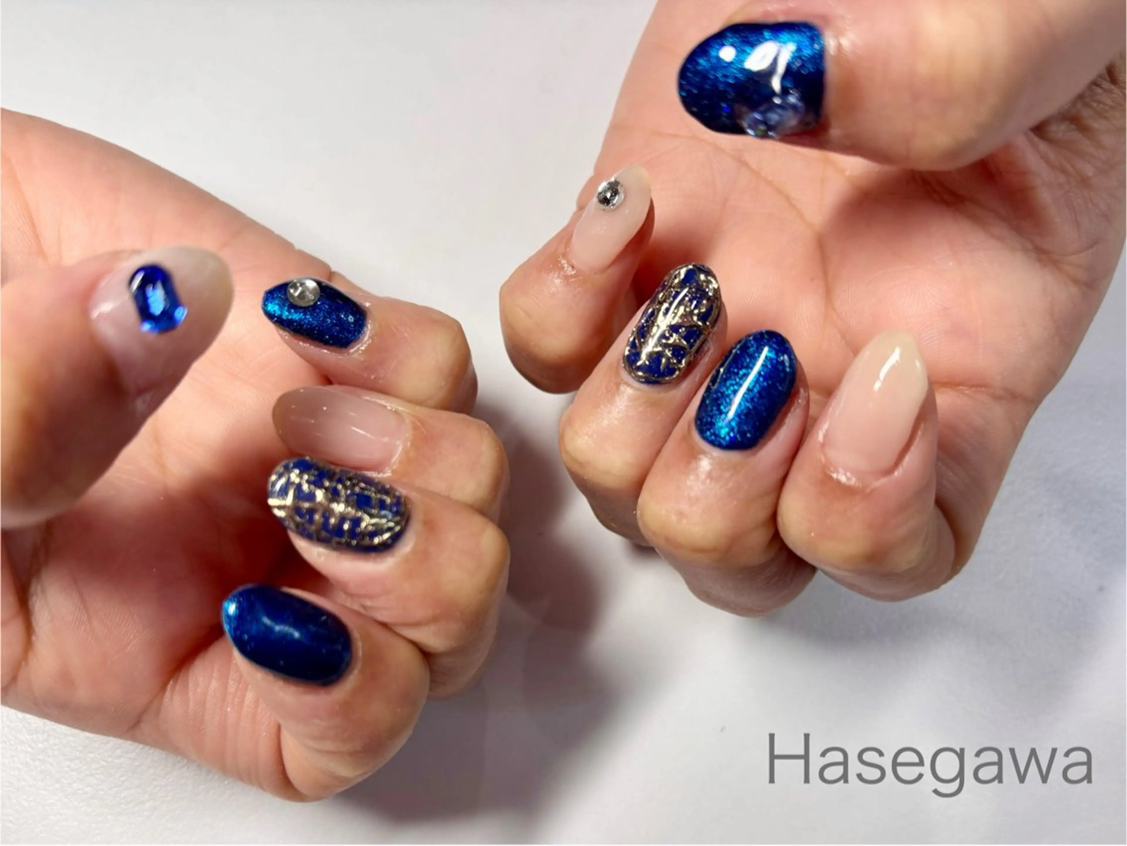 ネイル アートネイル ミラーネイル ハンドネイル DROP所属・DROP 長谷川のネイルデザイン