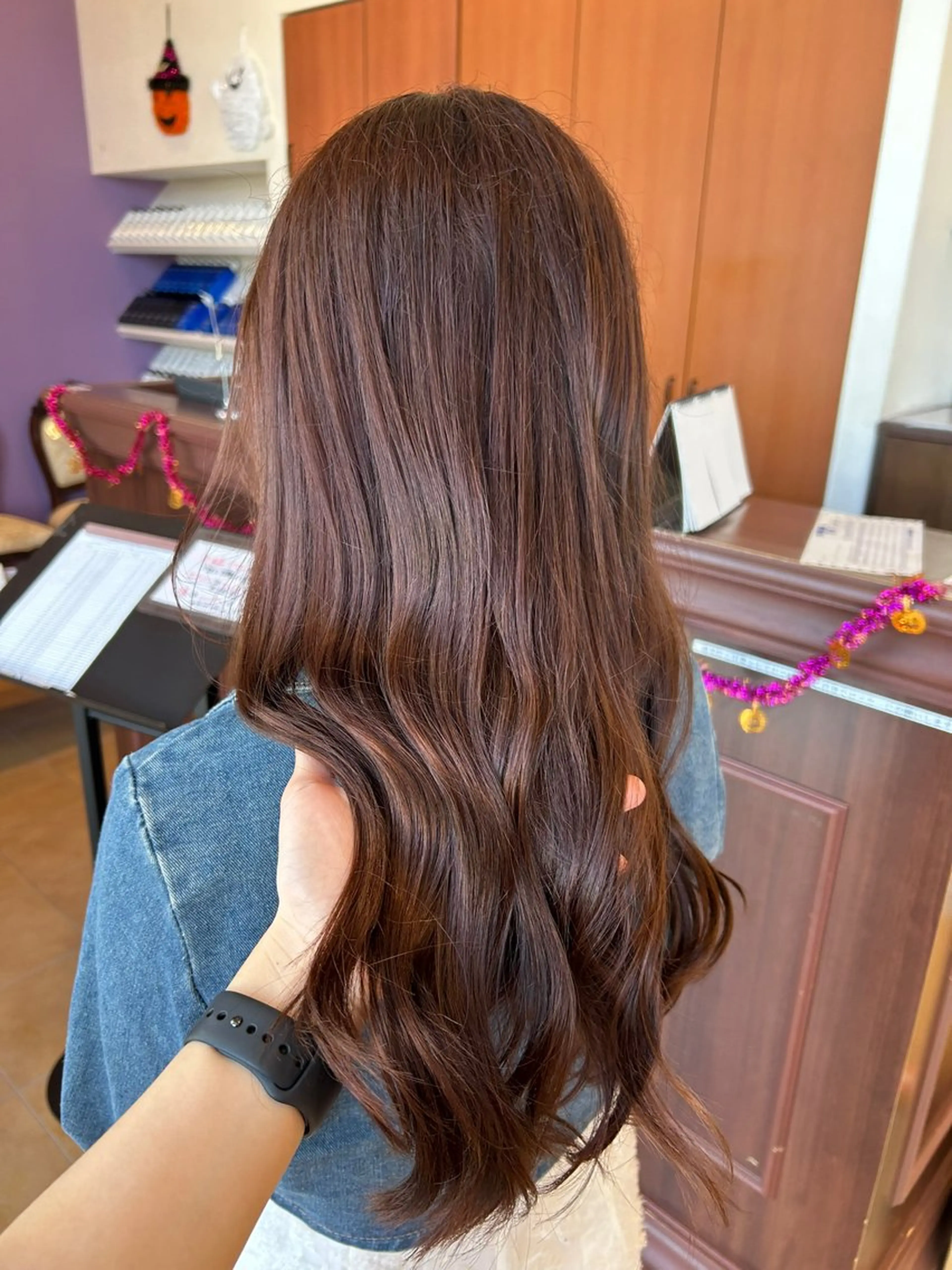 ロング カラー カット ヘアカラー トリートメント 今中 紗英のヘアスタイル