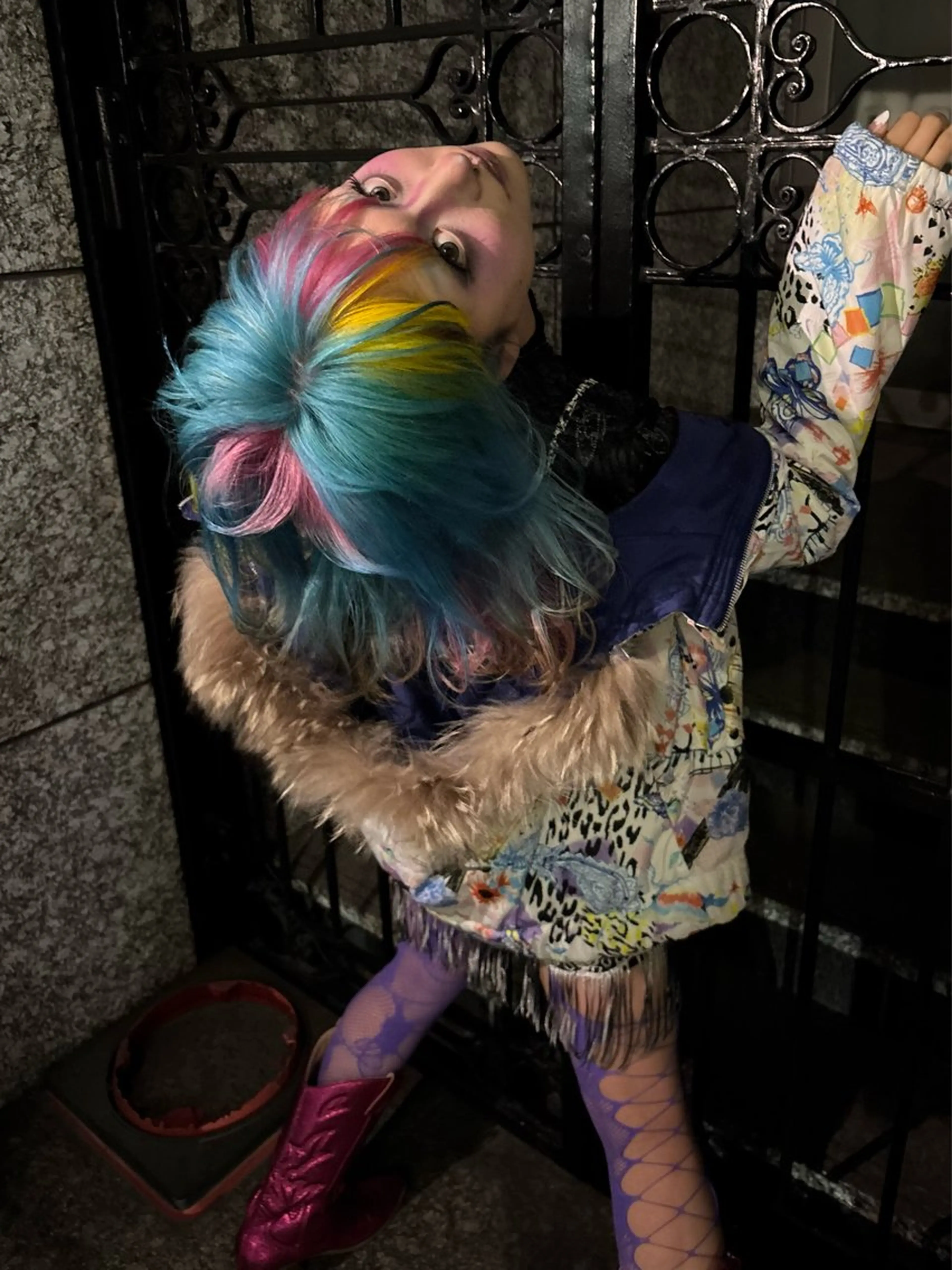 ミディアム カラー デザインカラー ヘアカラー 名古屋／デザイン／ ブリーチ/松井亮磨のヘアスタイル