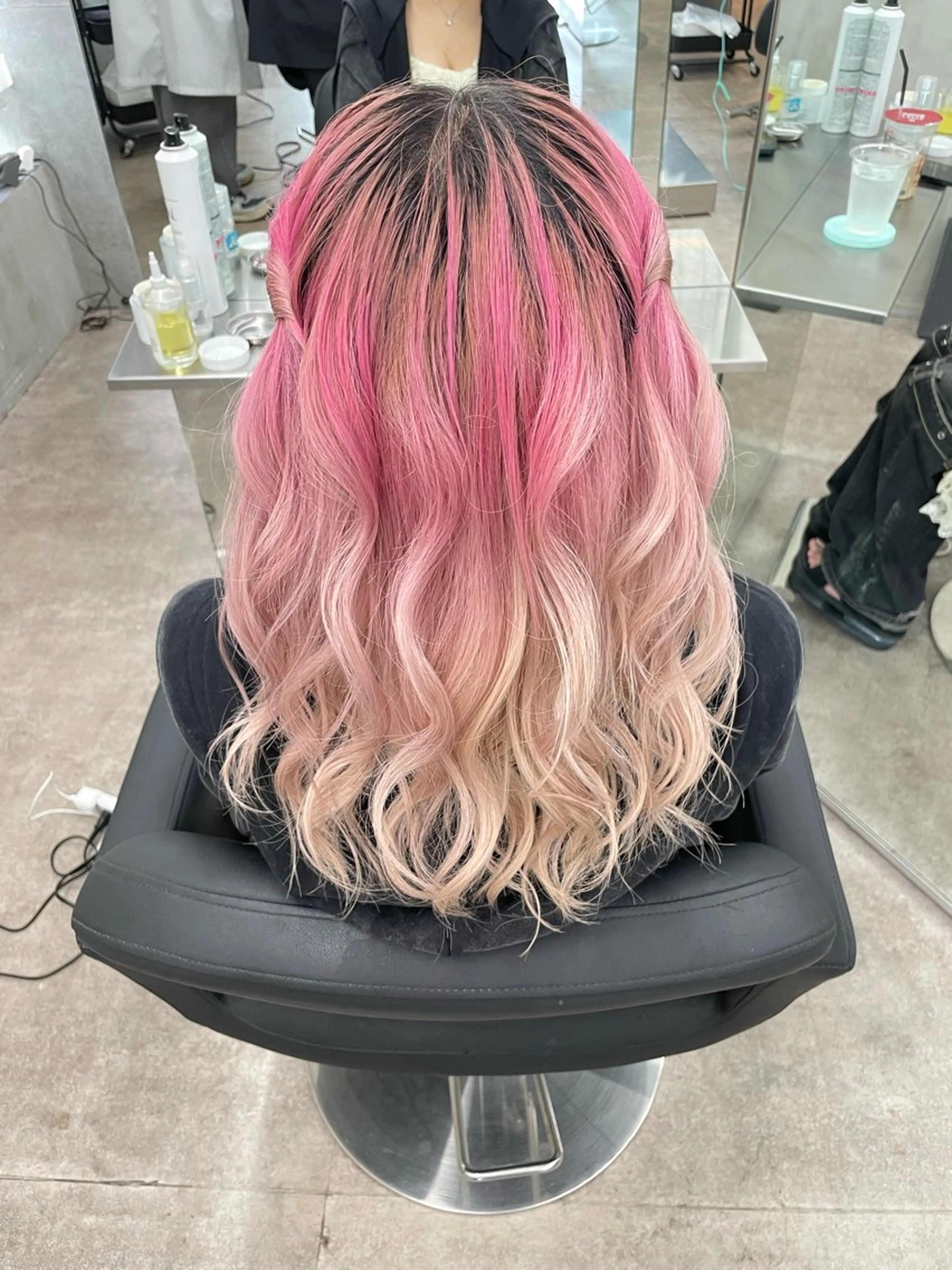 ミディアム ヘアセット 速水 ゆきののヘアスタイル