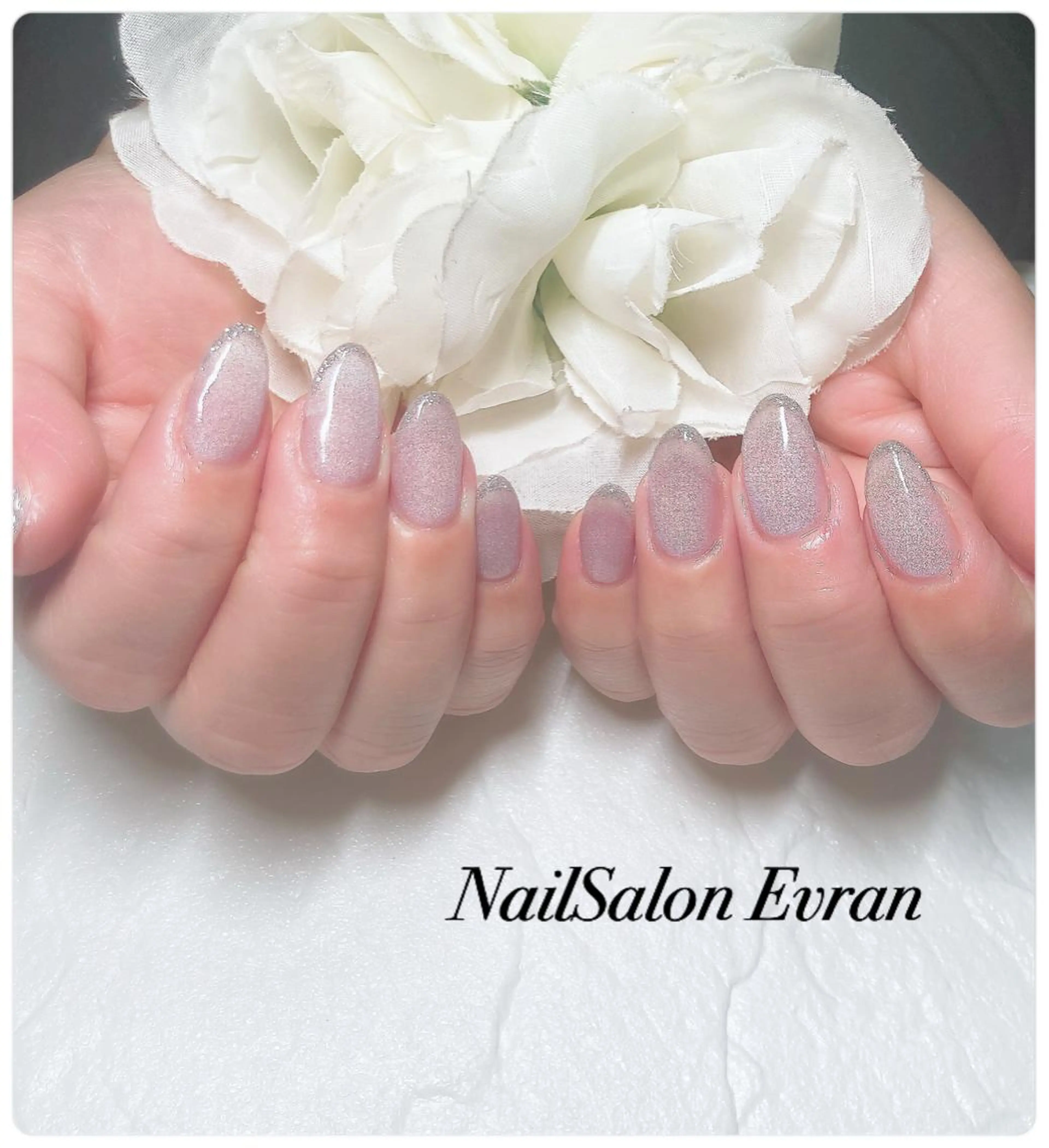 ネイル アートネイル フレンチネイル マグネットネイル 持ち込み ニュアンスネイル ハンドネイル Nail salon Evranのネイルデザイン