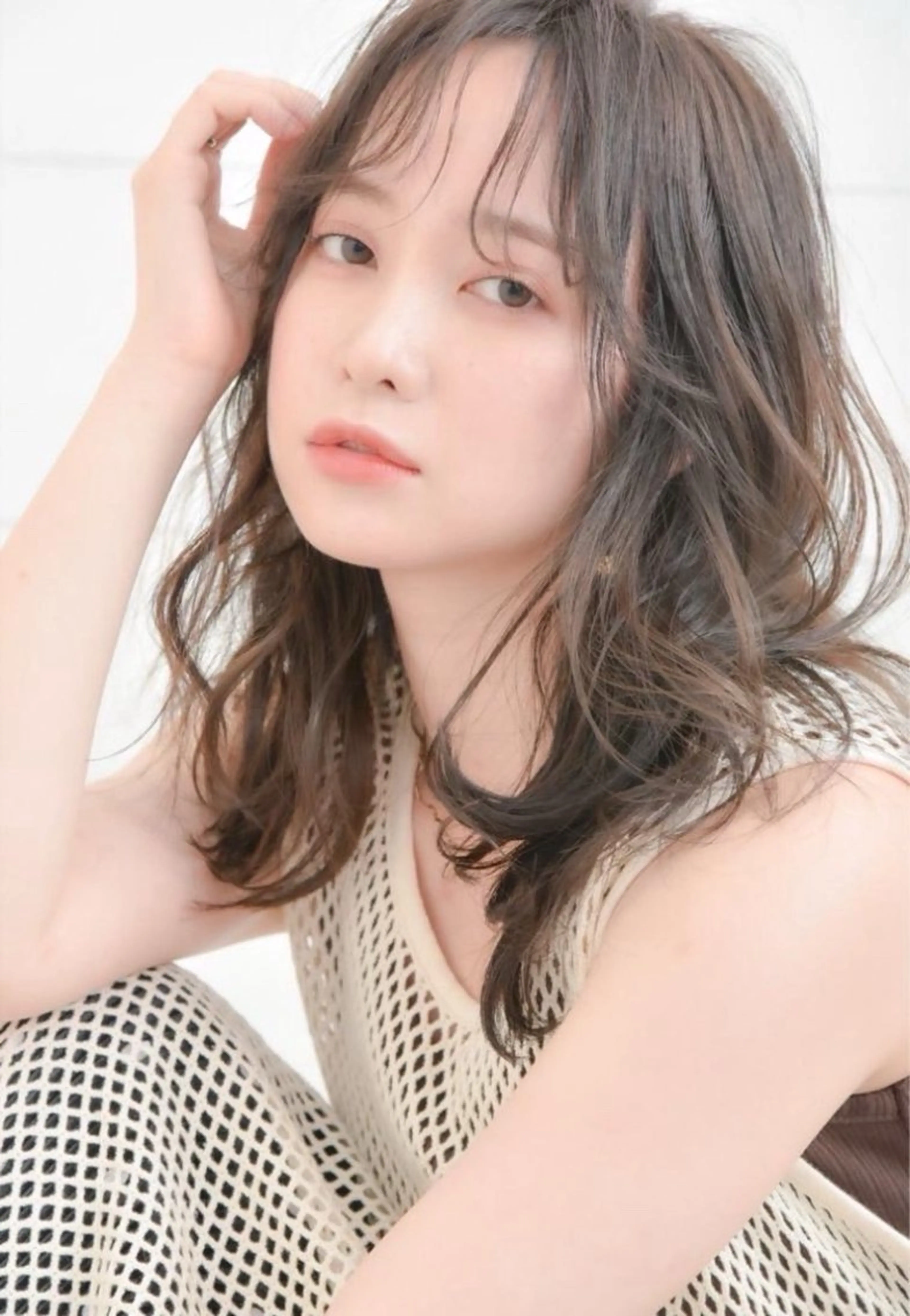 カラー 🫧艶髪カラー/ナチ ュラルヘア🌿まつきのヘアスタイル