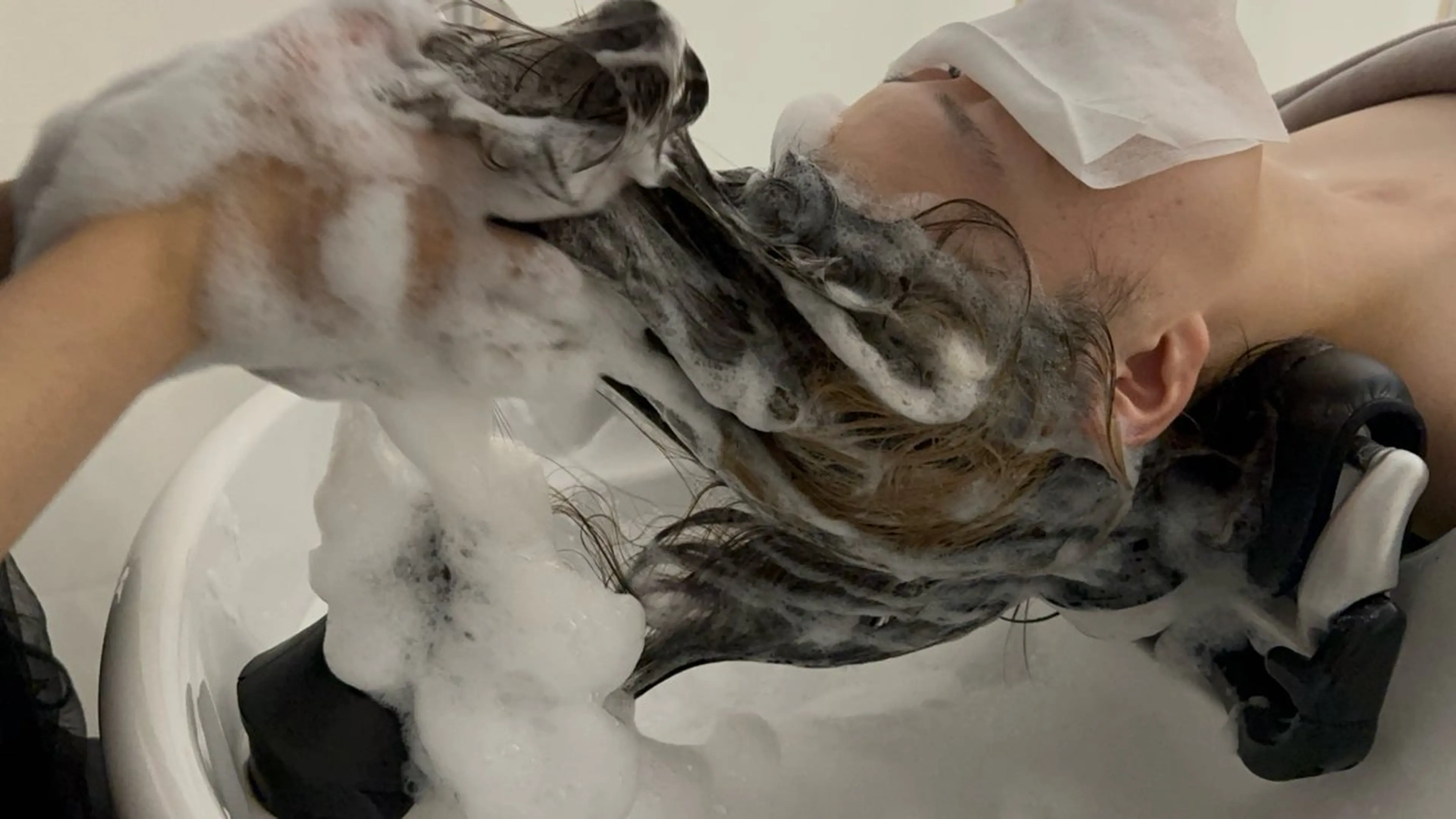 トリートメント ヘッドスパ 艶髪/白髪ぼかし ヘッドスパ/大野結菜のヘアスタイル