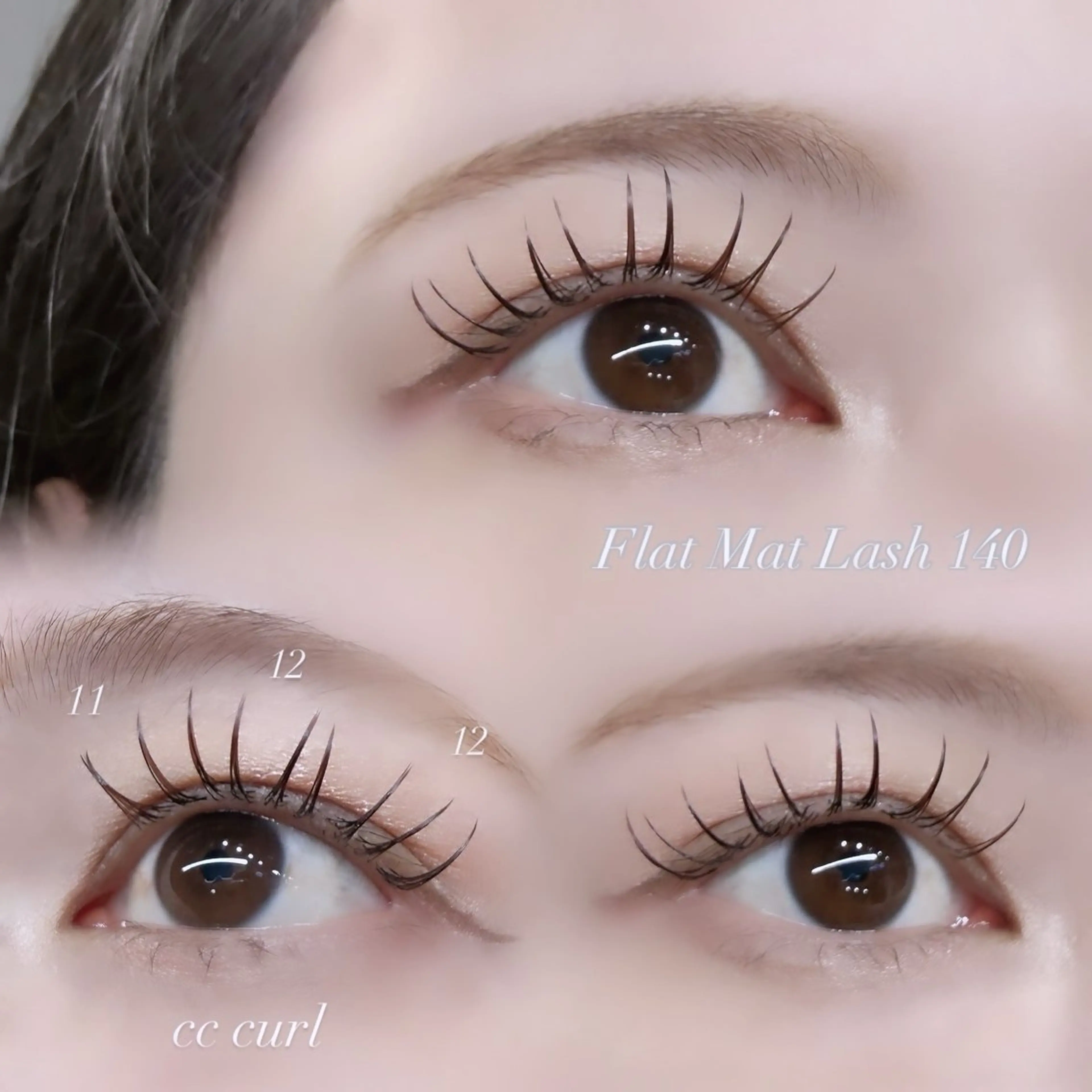 〖Flat Mat Lash〗フラットマットラッシュ140本🦋最上級の軽さと持続力✨の写真