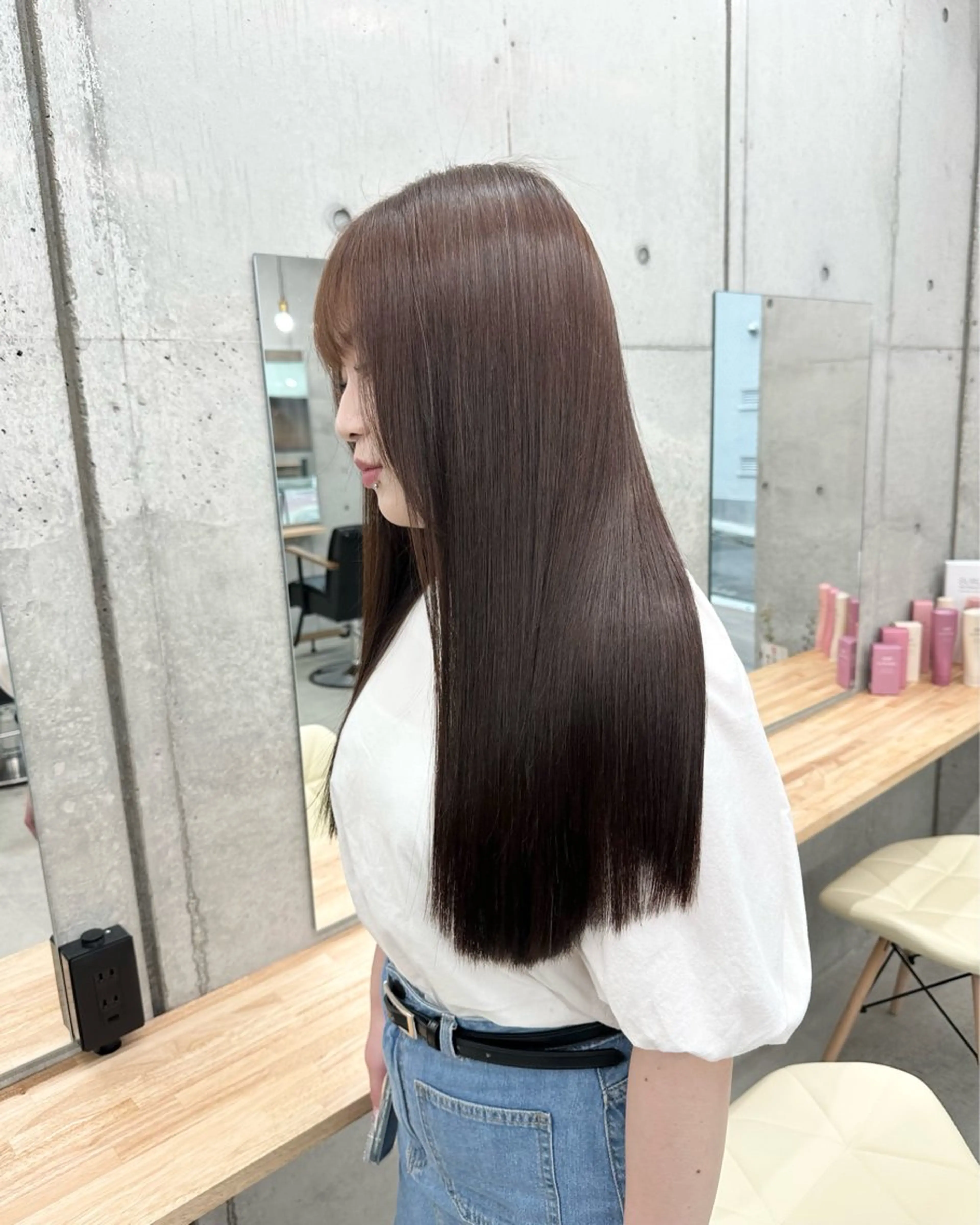 ロング CAMUE所属・髪質改善/縮毛矯正 ハイライトseiyaのヘアスタイル