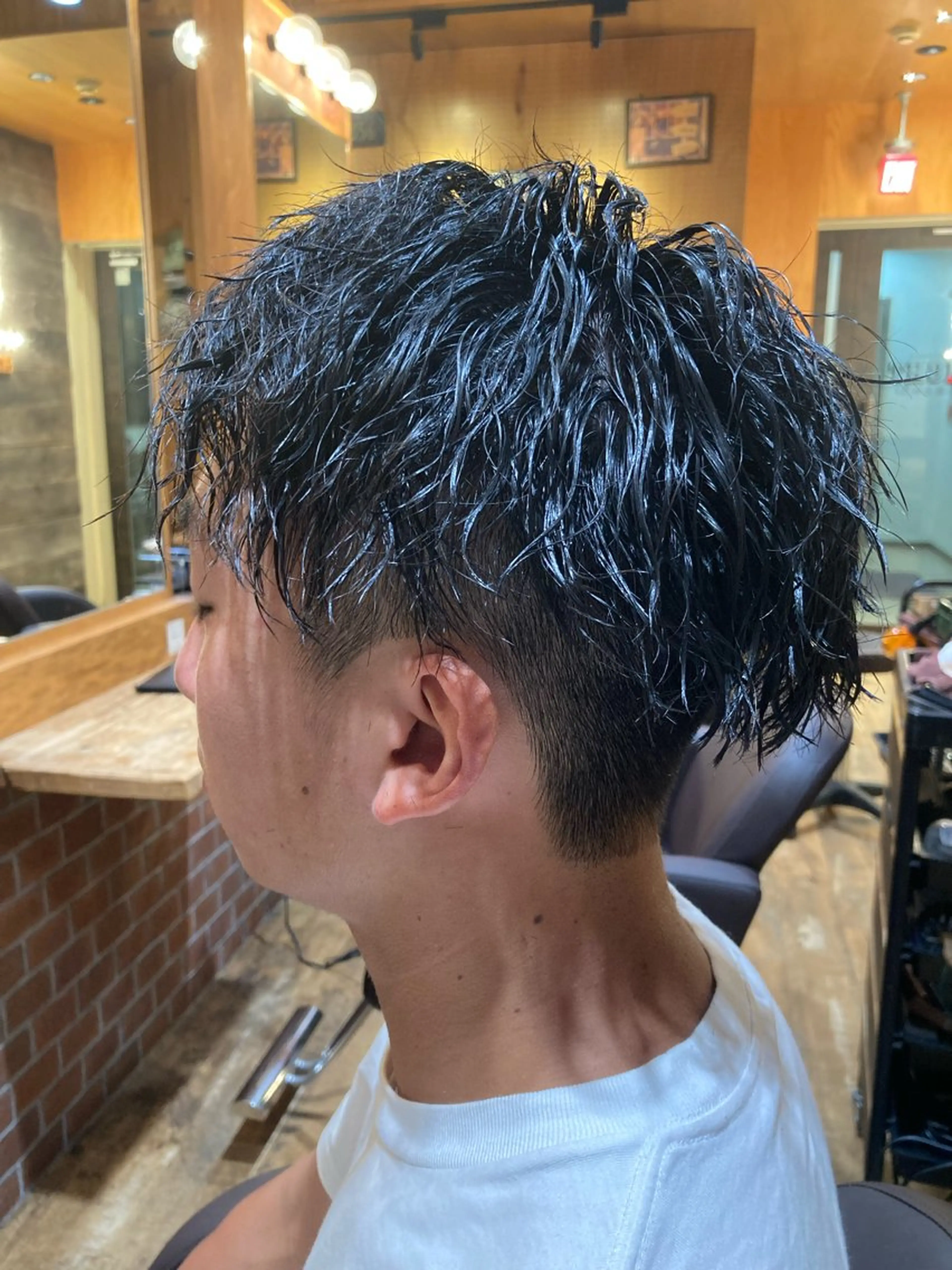 ショート カット パーマ トリートメント 菊地 優斗のヘアスタイル