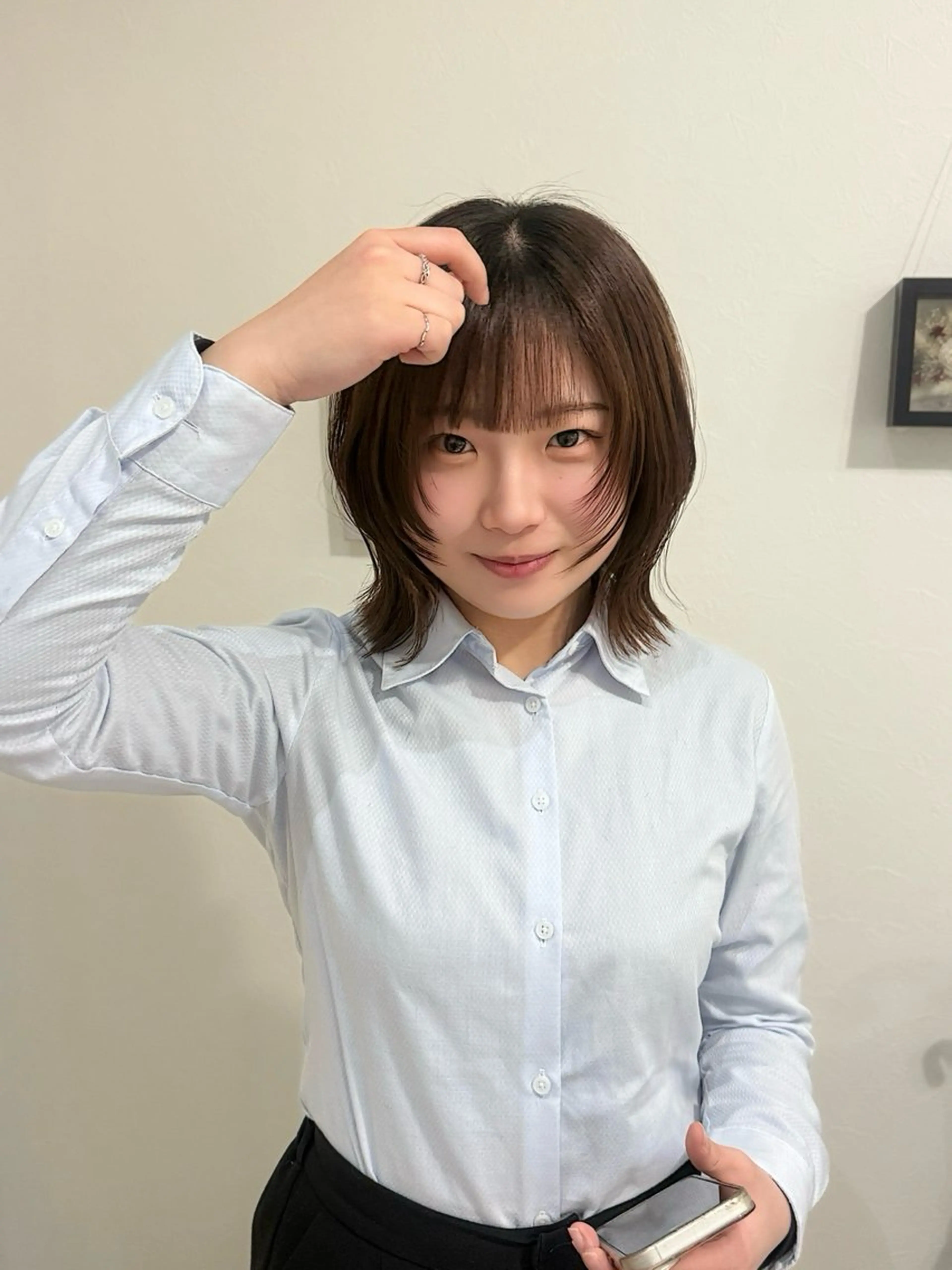 ミディアム カット ヘアカラー piLLon/ RYUKAのヘアスタイル