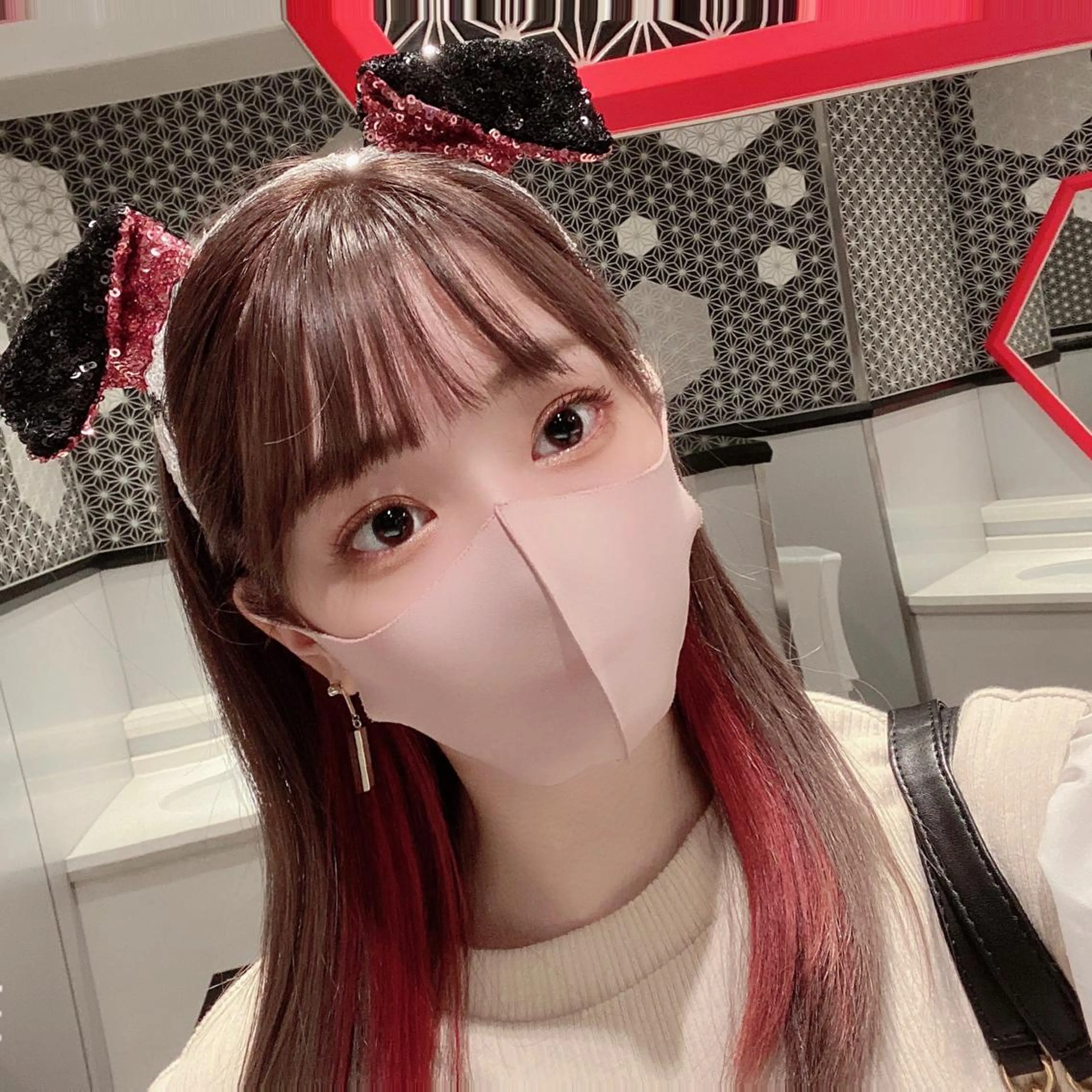 ミディアム カラー ベージュカラー ブリーチ インナーカラー ピンクカラー カット ヘアカラー トリートメント 💎小顔前髪&髪質 改善カラー💎片桐のヘアスタイル