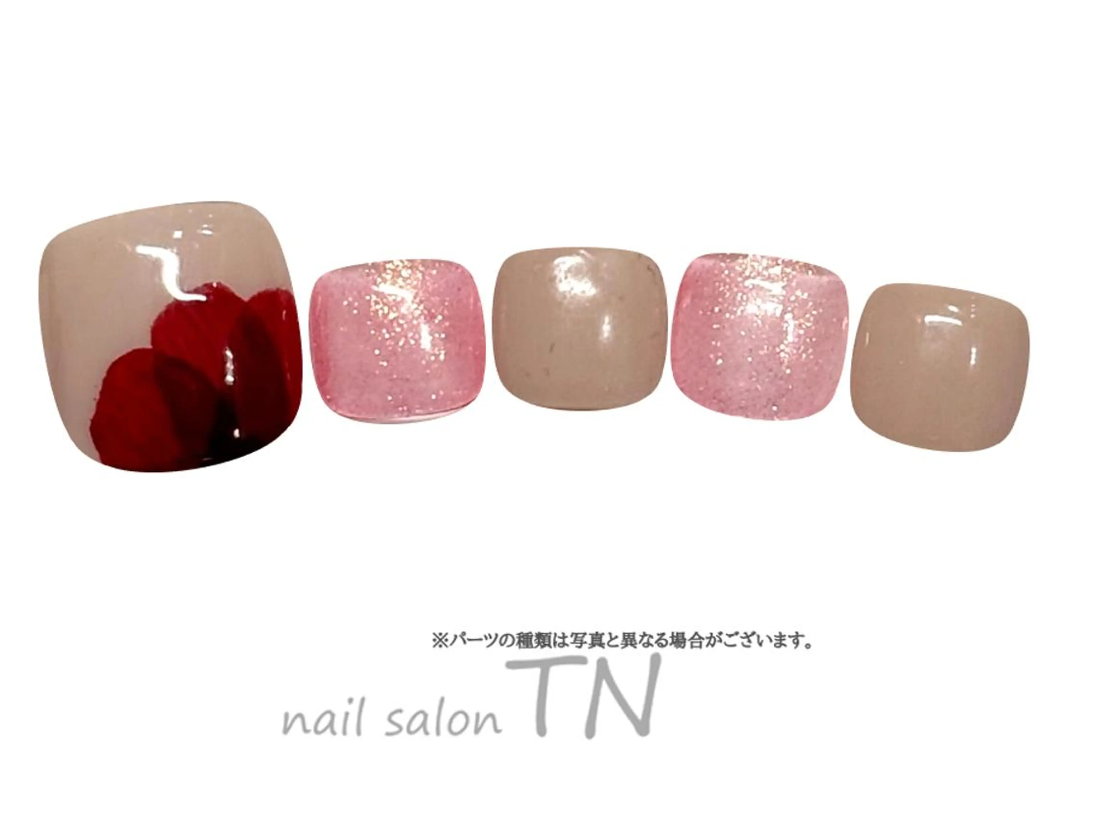 ネイル フットネイル 中島 実穂のネイルデザイン