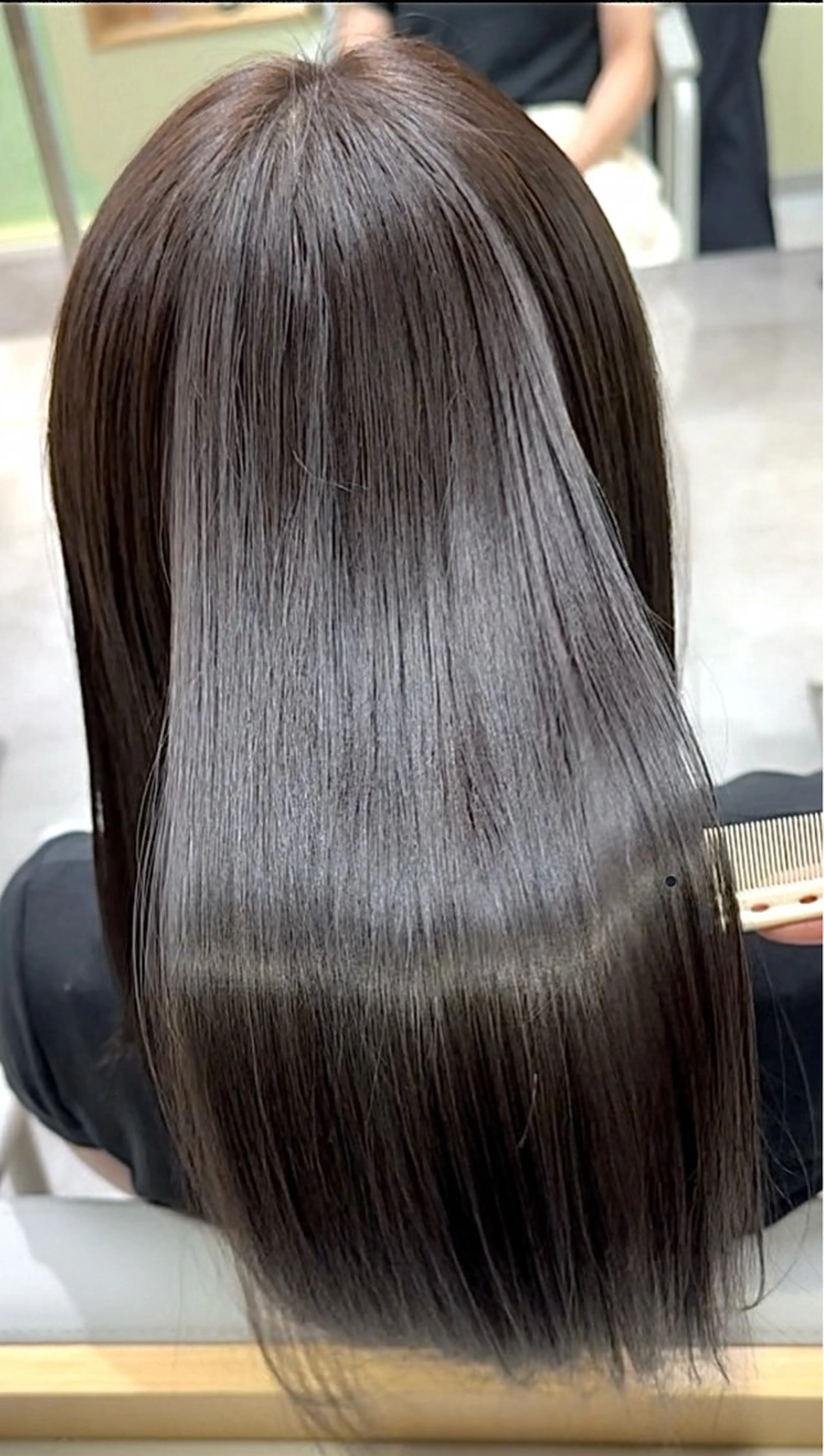 セミロング カラー パーマ 髪質改善 ストレートパーマ カット ヘアカラー トリートメント KOHNO/ブリーチ なし/透明感カラーのヘアスタイル