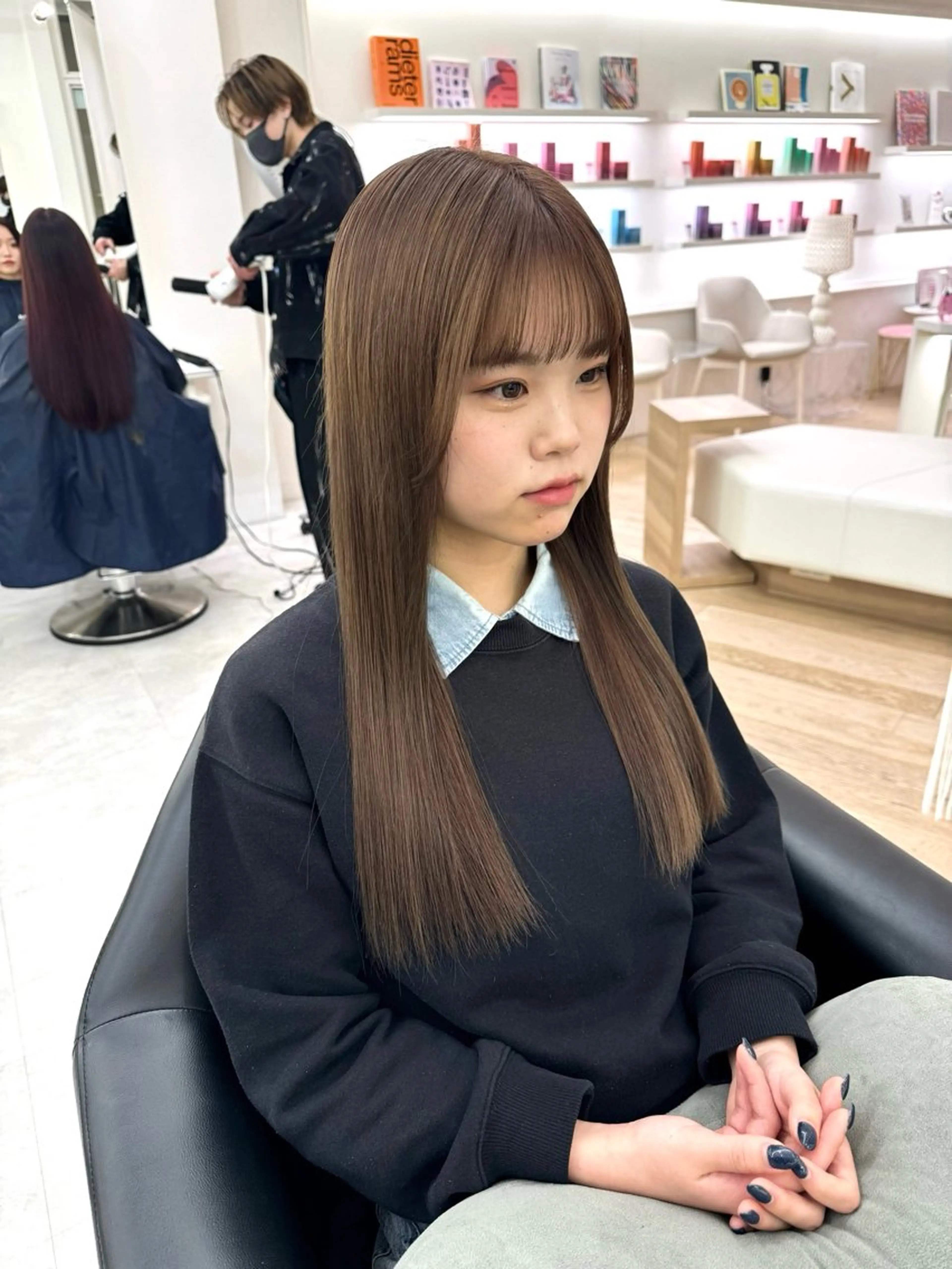 ロング カラー カット ヘアカラー ♡ParveMix NANO♡のヘアスタイル